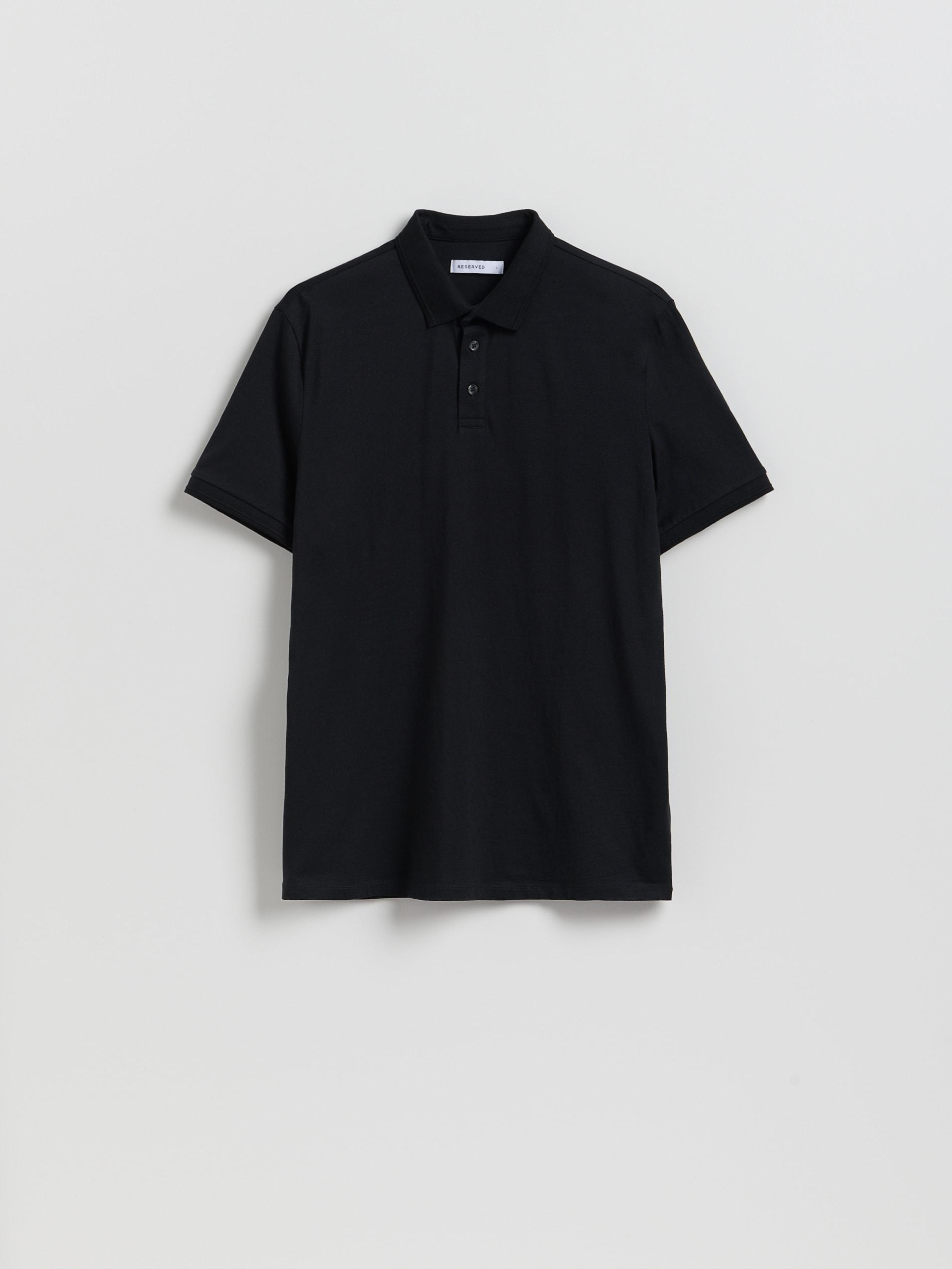 Black Regular Fit Polo Shirt, Black, large image number 0