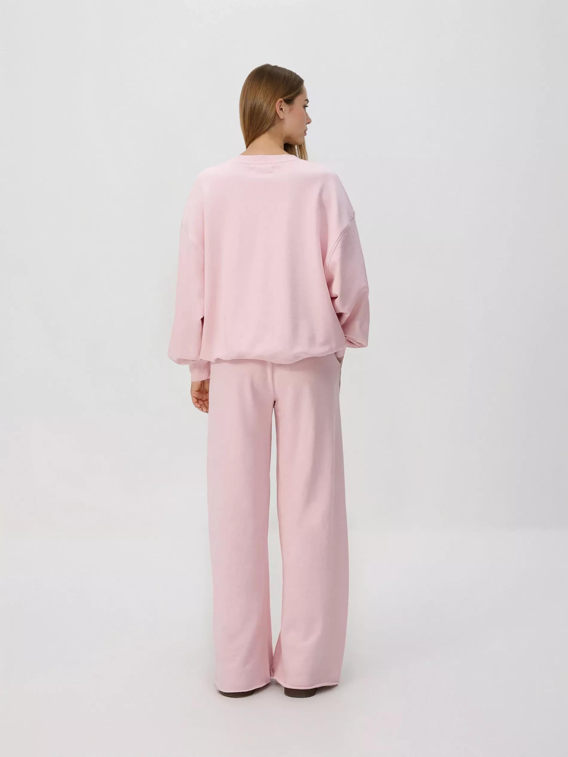 Pink Sweatpants With Wide Legs, Pink, medium