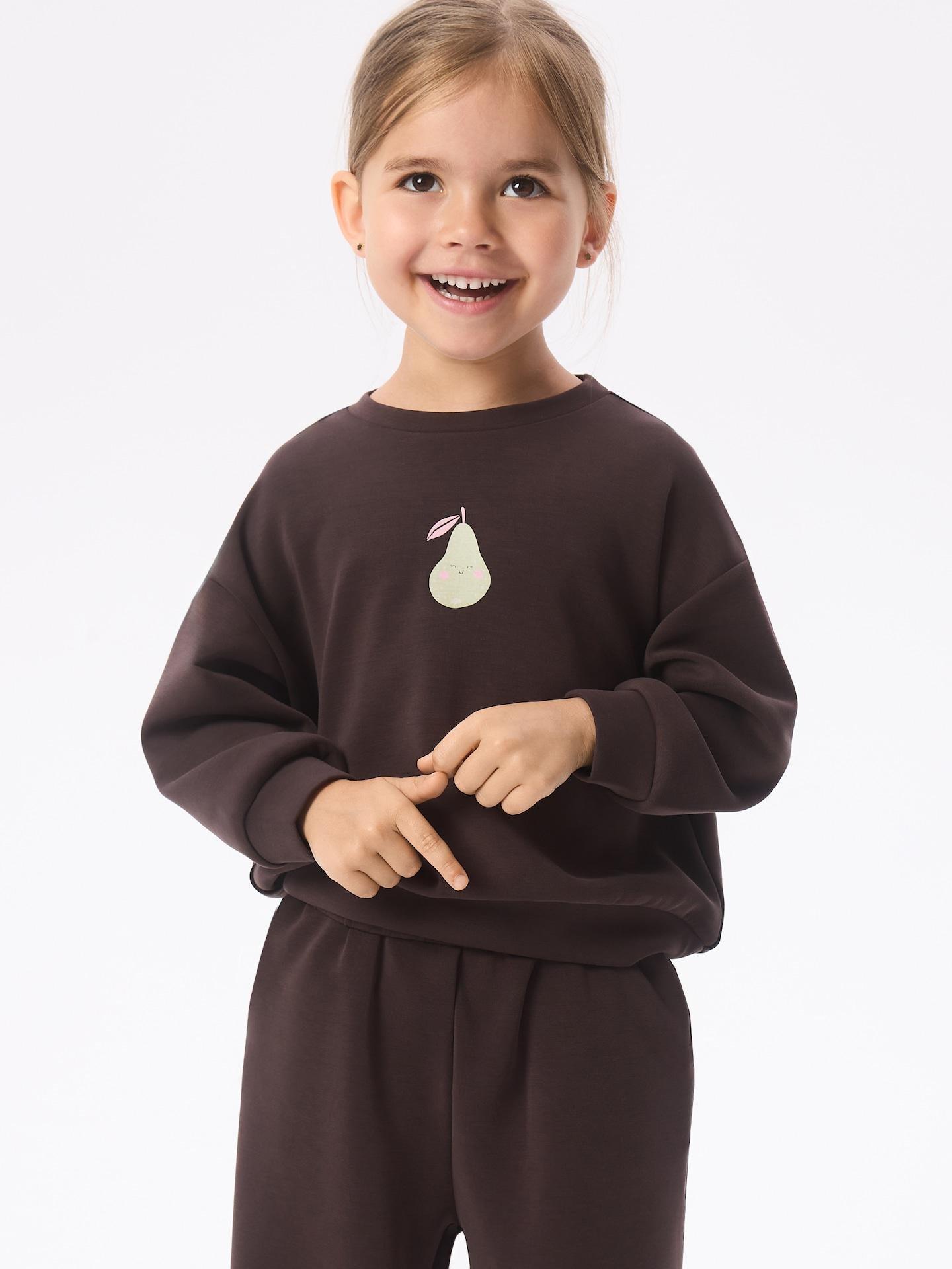 Brown Modal Blend Sweatshirt, Brown, medium