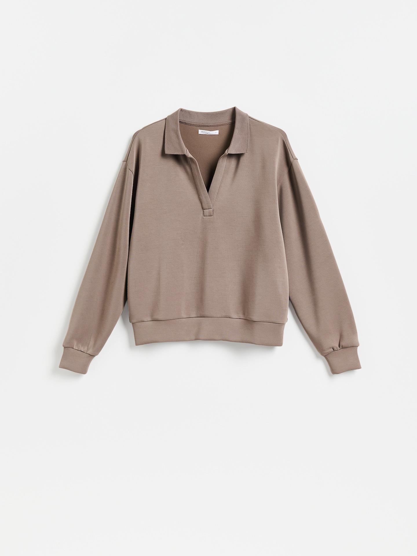 Brown Modal Blend Sweatshirt, Brown, medium