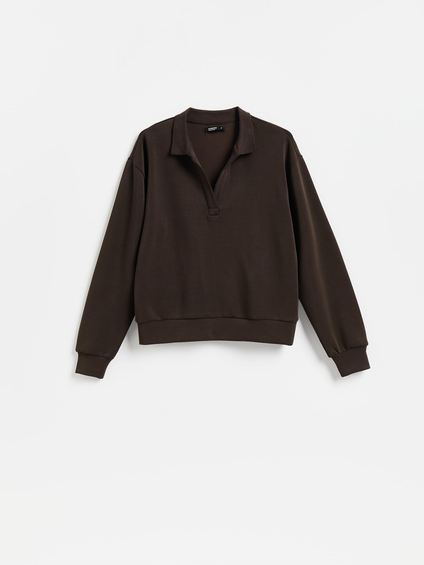 Brown Modal Blend Sweatshirt, Brown, large image number 0