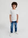 Reserved - White Basic Cotton T-Shirt, Kids Boy