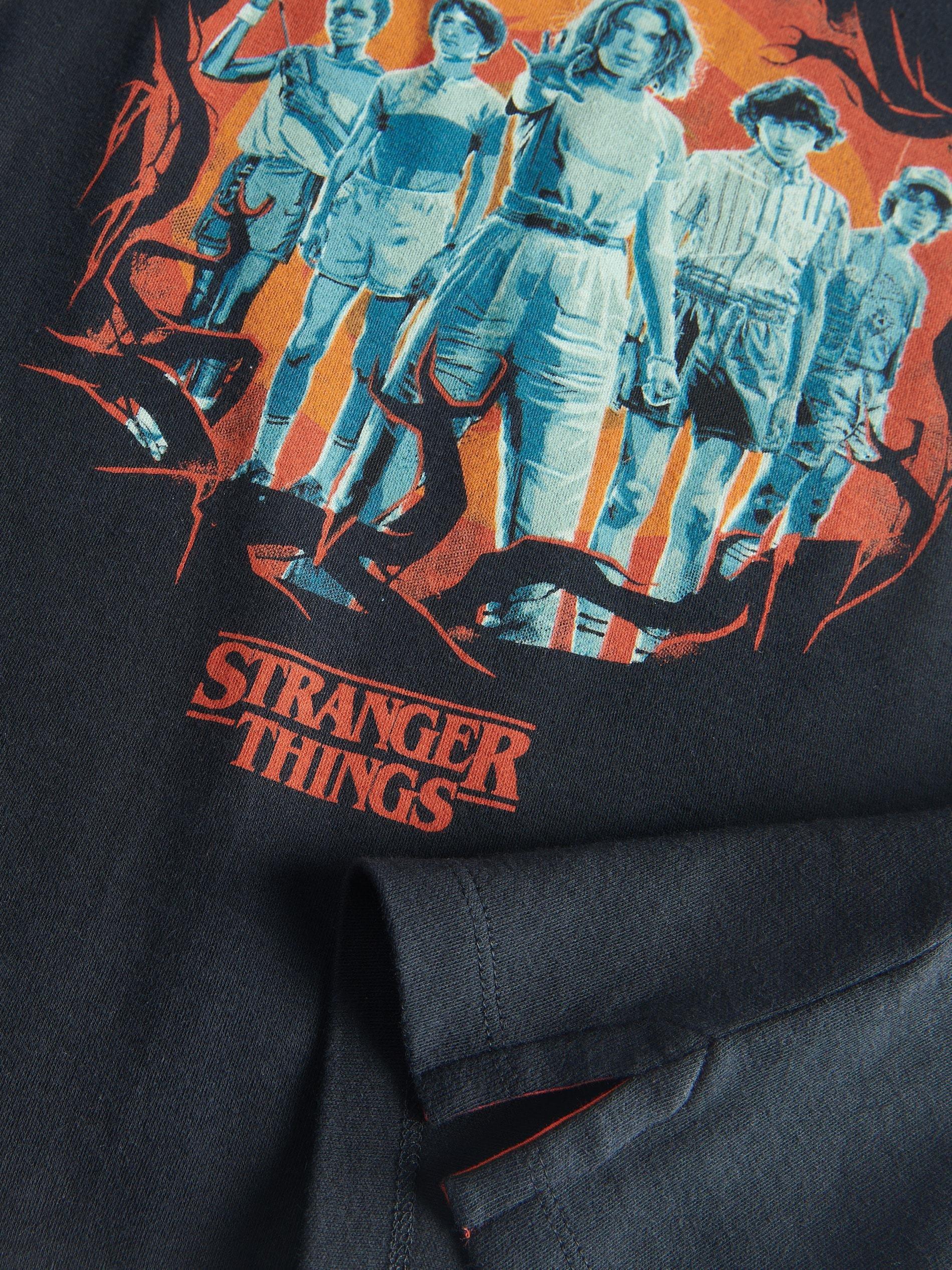 Black Stranger Things T-Shirt, , large image number 4
