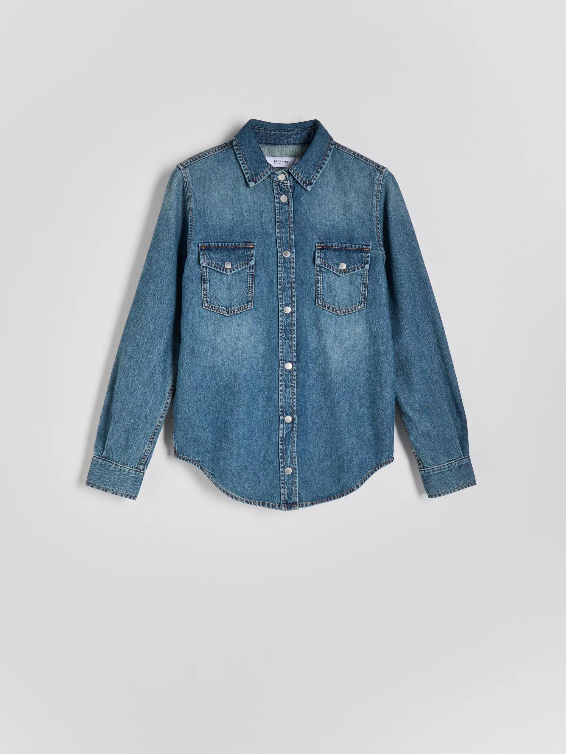 Blue Denim Shirt, , large image number 4
