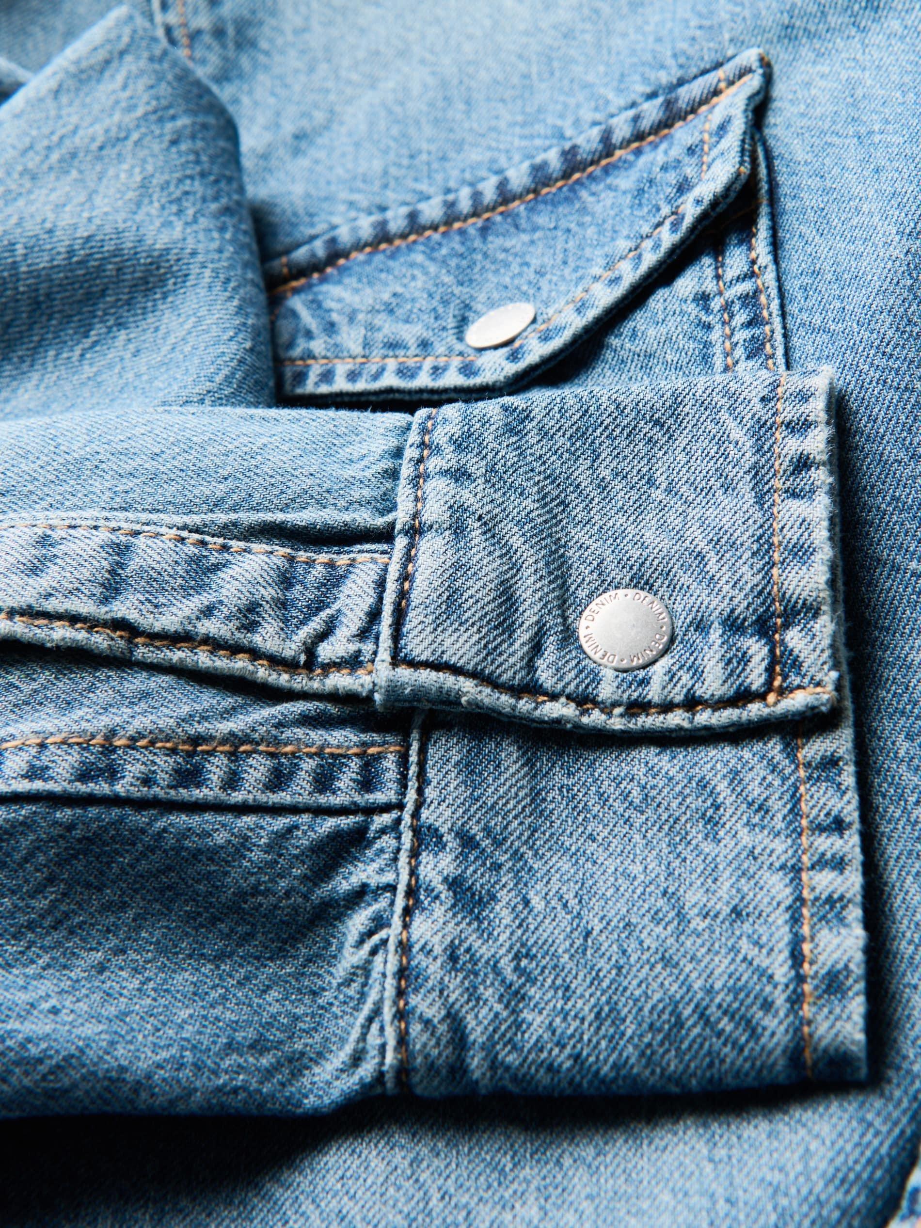 Blue Denim Shirt, , large image number 5