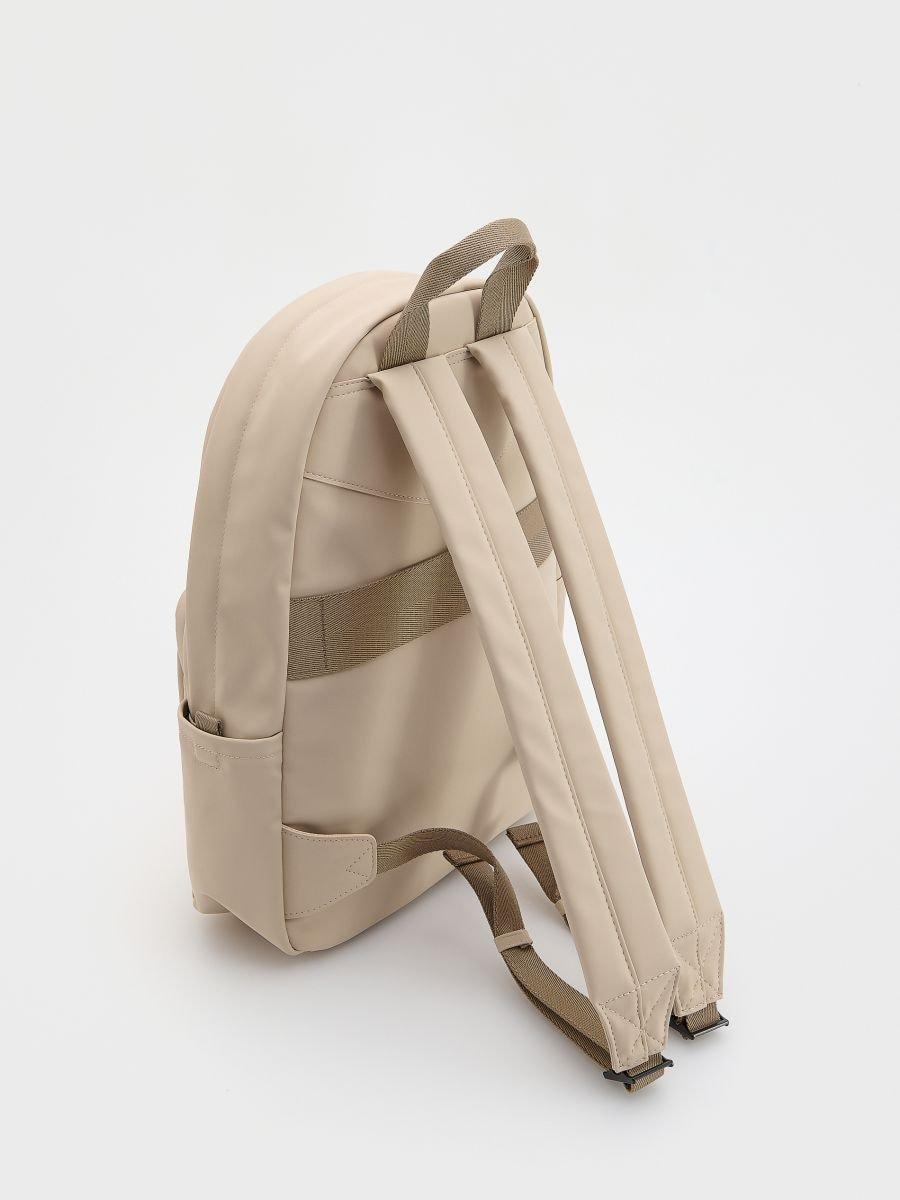 Beige Detailed Backpack, Ivory, large image number 1