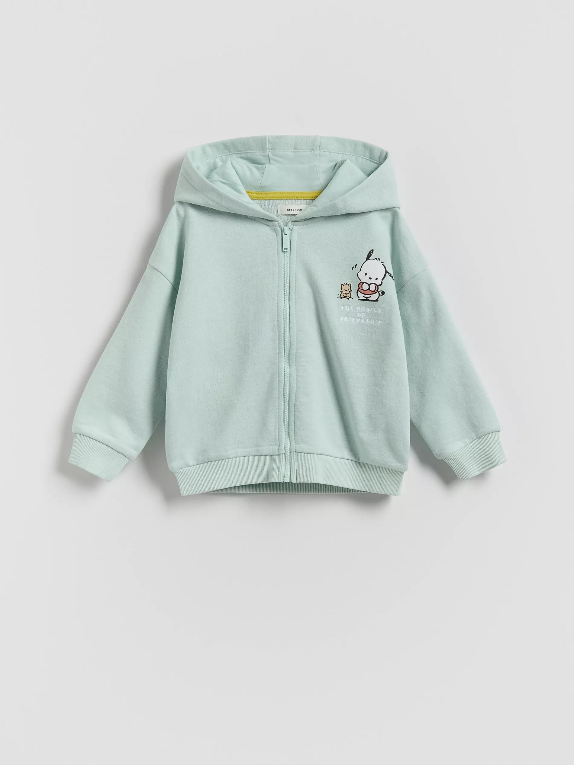 Blue Cotton Pochacco Sweatshirt, , large image number 0