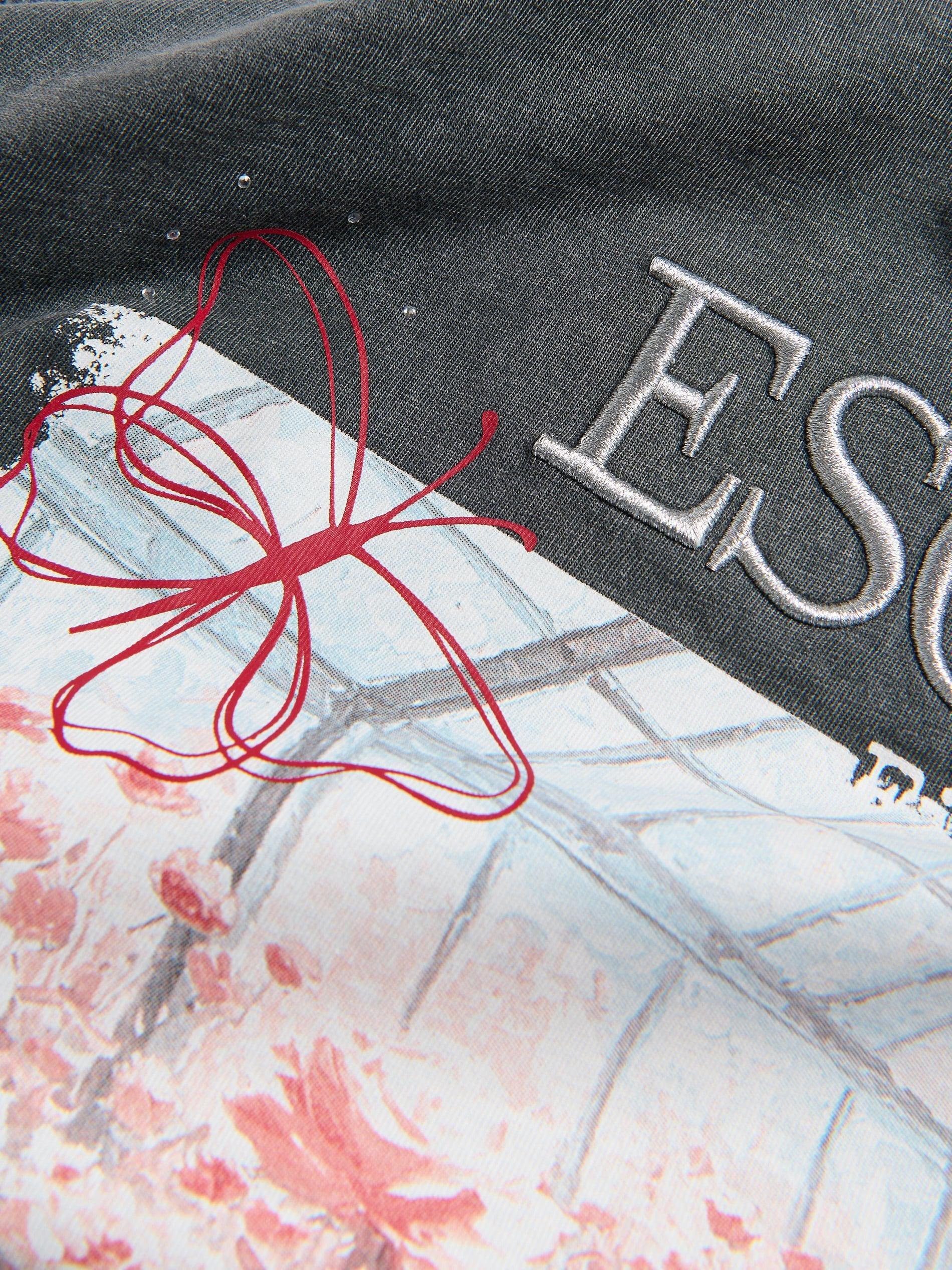 Grey T-Shirt With Print, Grey, large image number 3