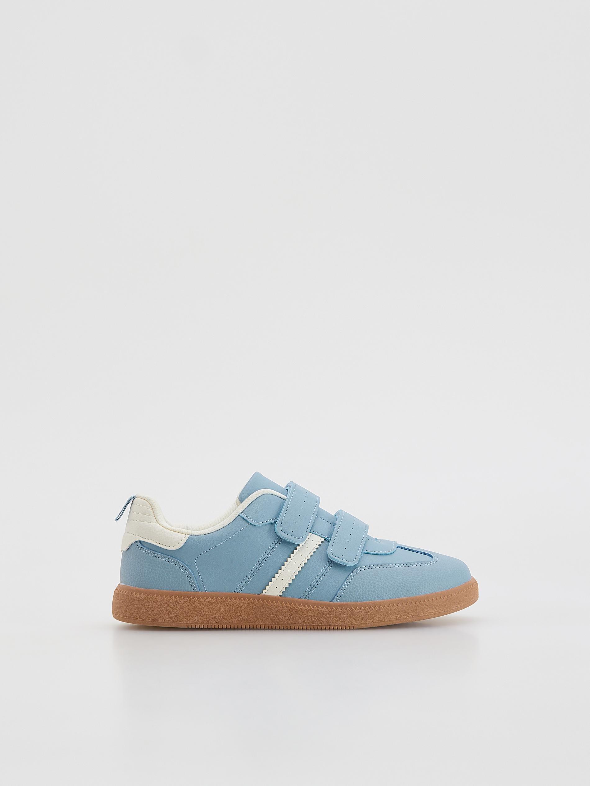 Blue Trainers With Velcro Fastening, Blue, large image number 0