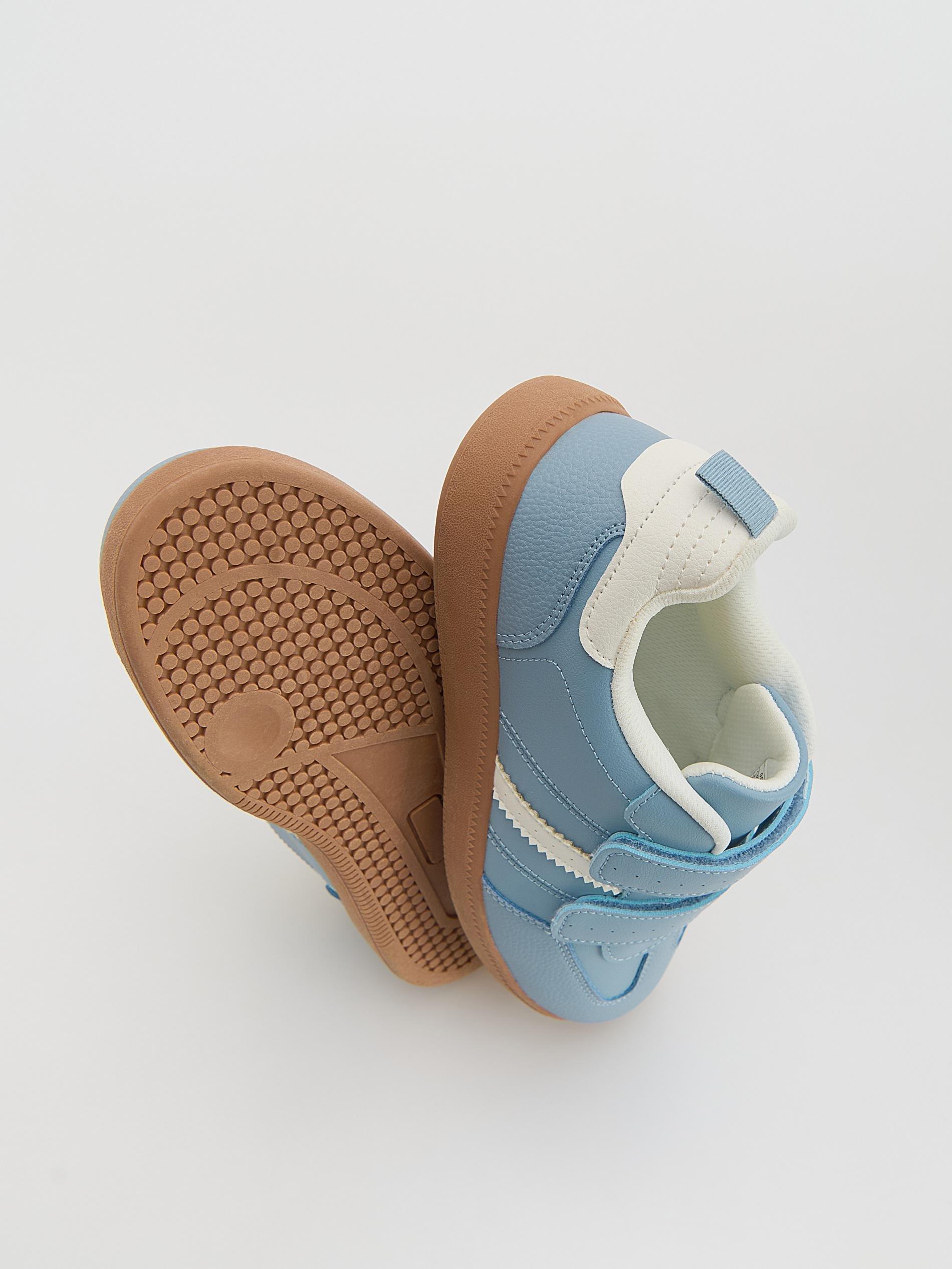 Blue Trainers With Velcro Fastening, Blue, large image number 2