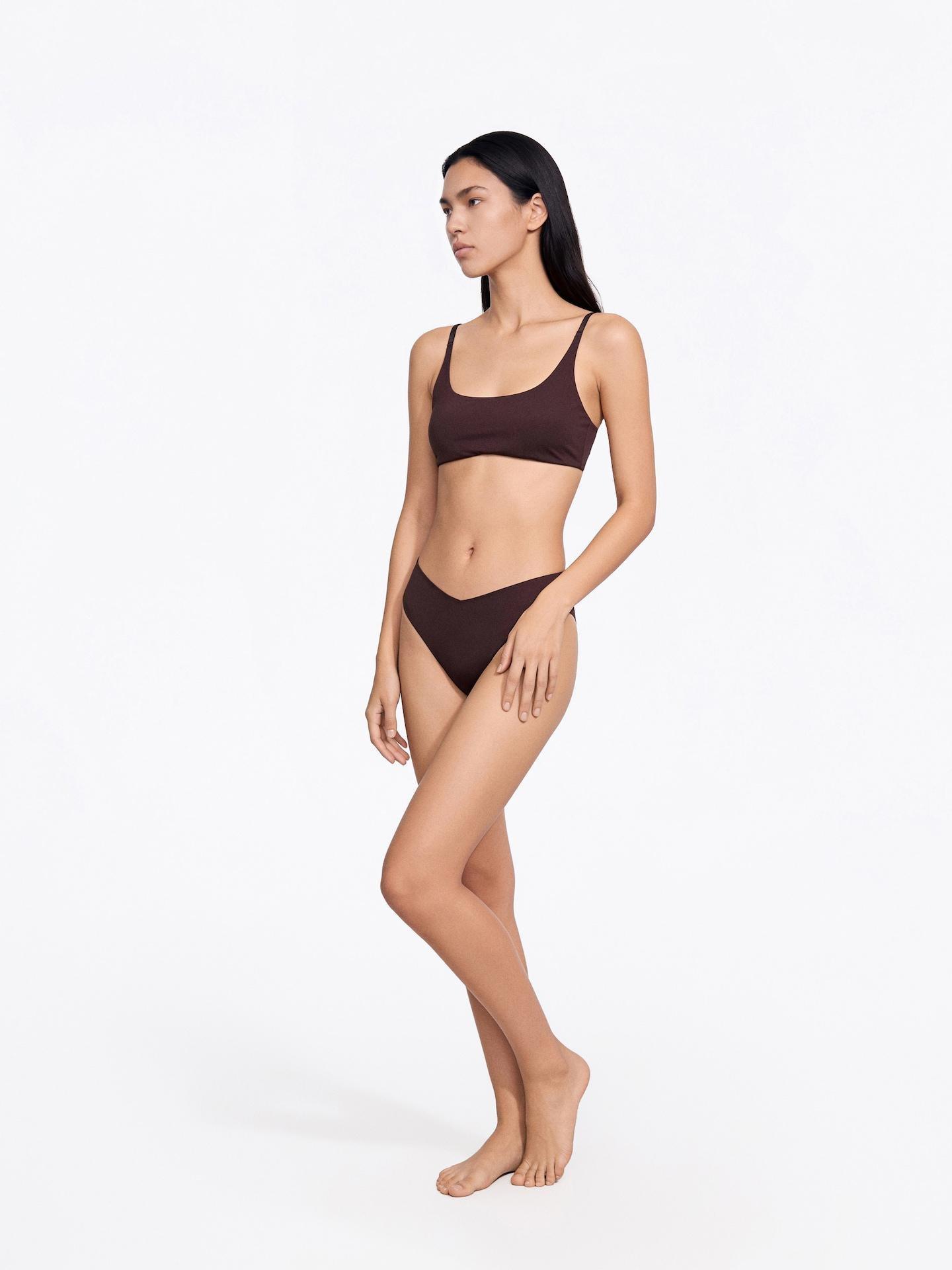 Brown Soft Non-Wired Bra, Brown, large image number 1
