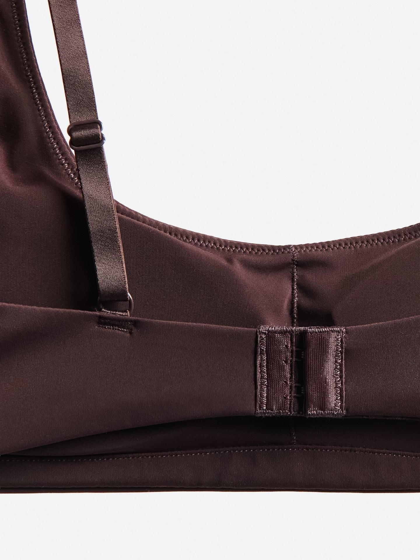 Brown Soft Non-Wired Bra, Brown, large image number 5