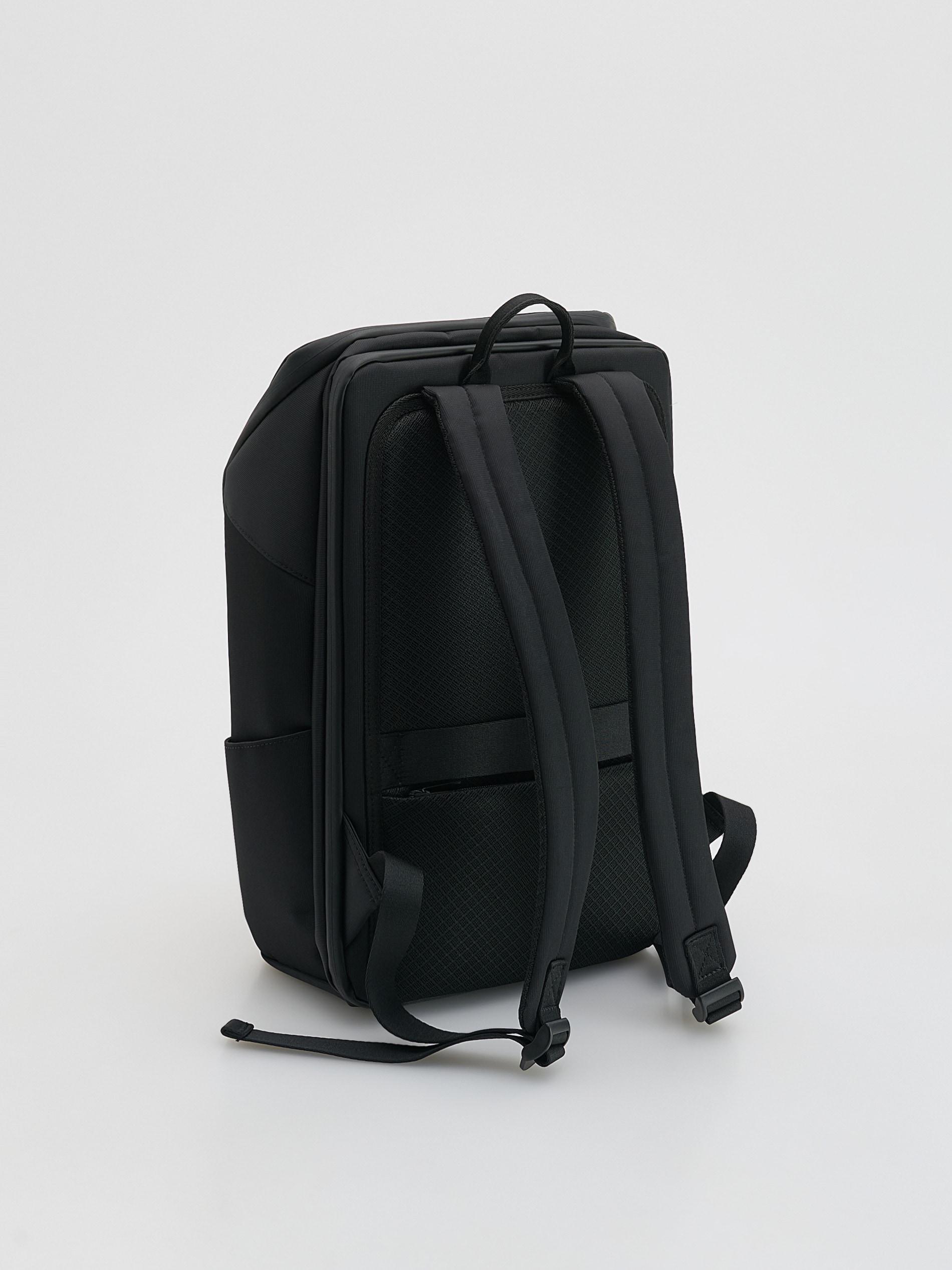 Black Travel Backpack, Black, large image number 1