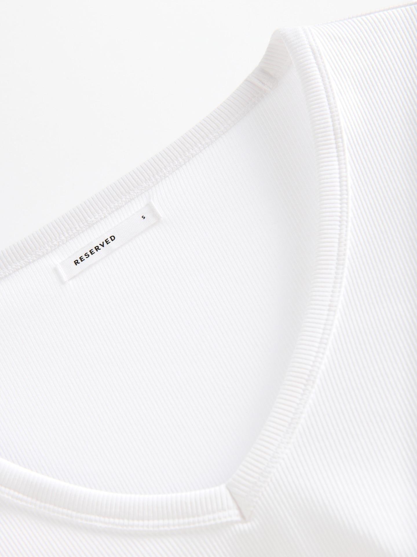 White Cotton Rich Long Sleeve T-Shirt, White, large image number 4