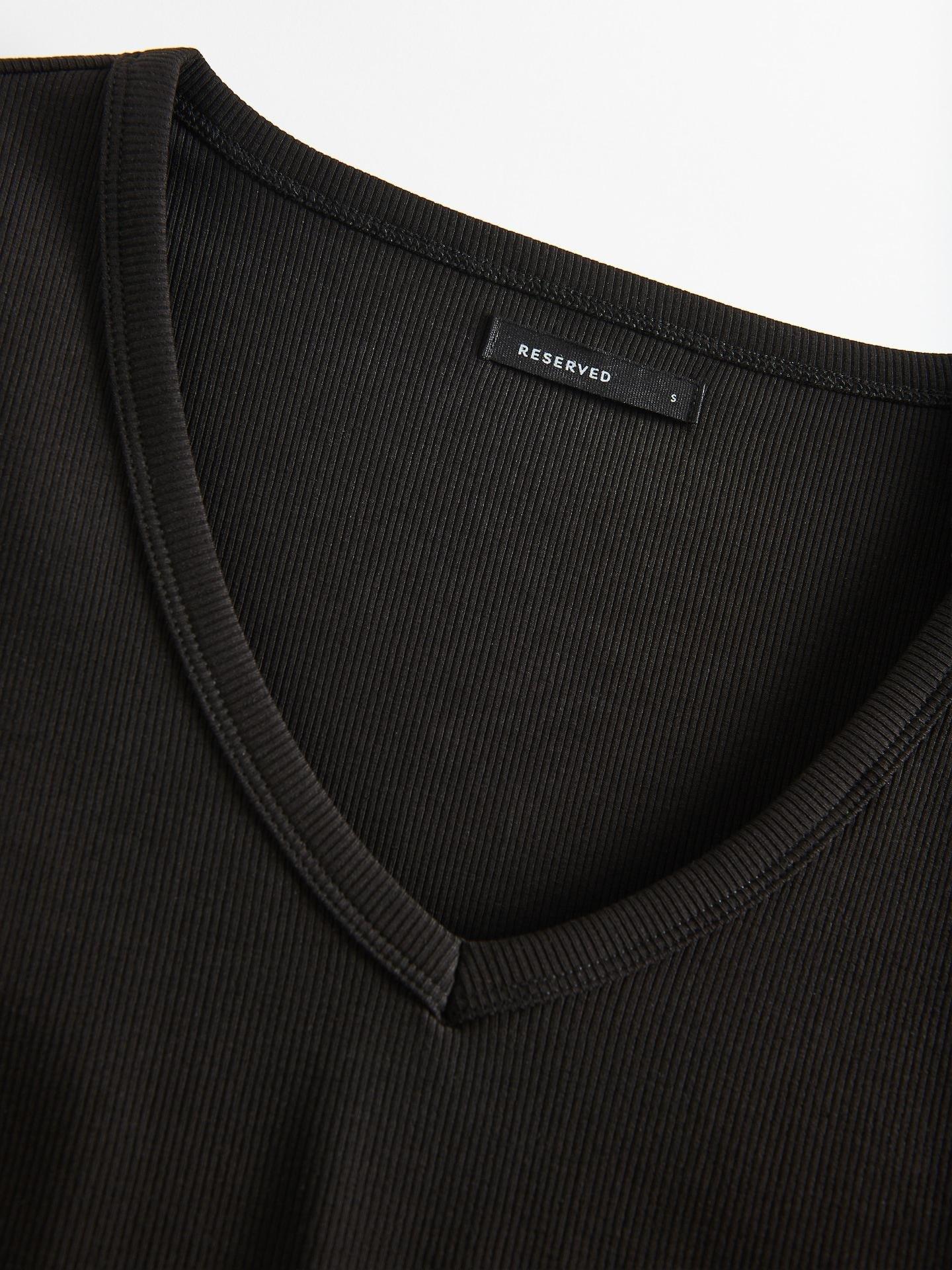 Black Cotton Rich Long Sleeve T-Shirt, Black, large image number 4
