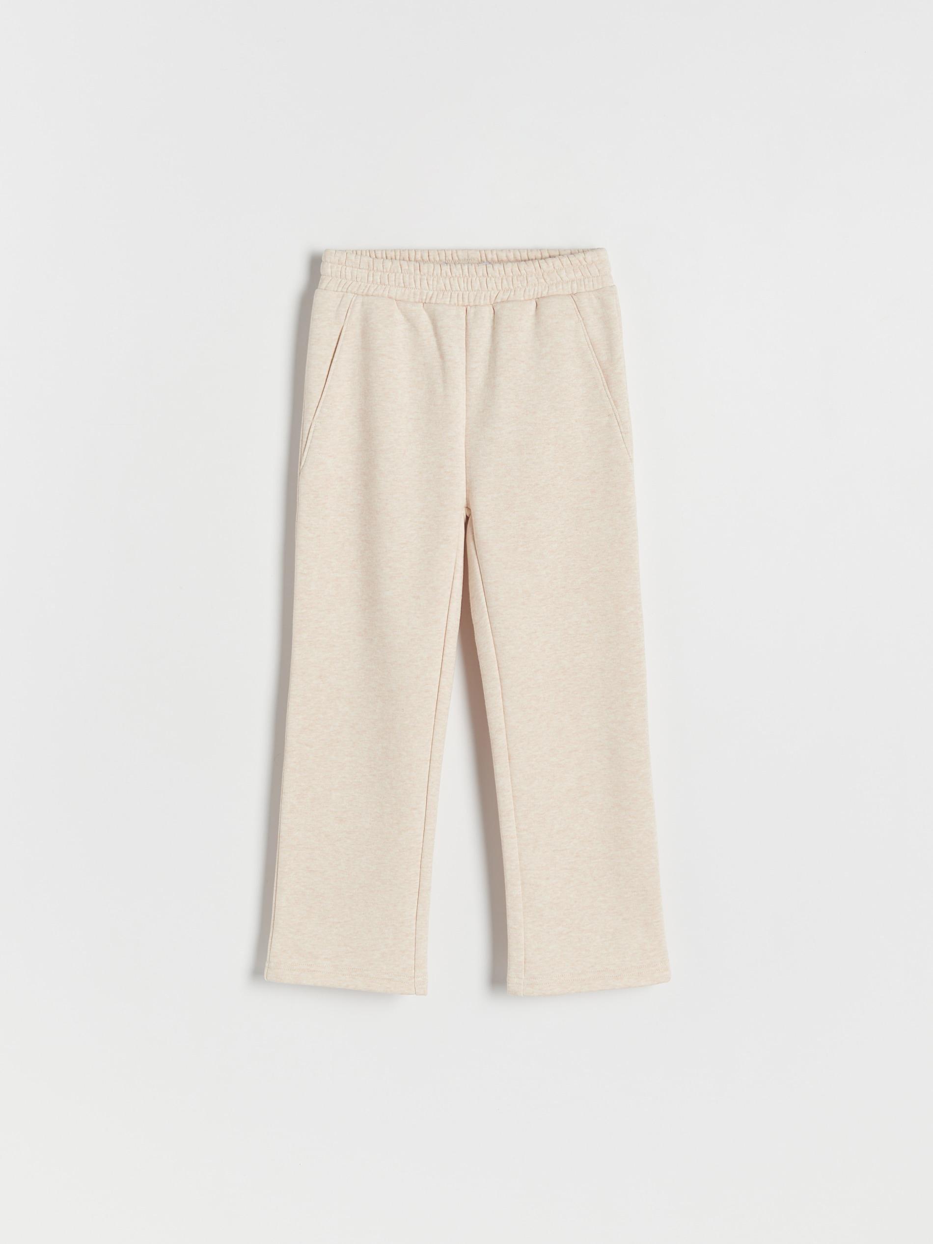 Beige Straight Sweatpants, Kids Girls, , large image number 2