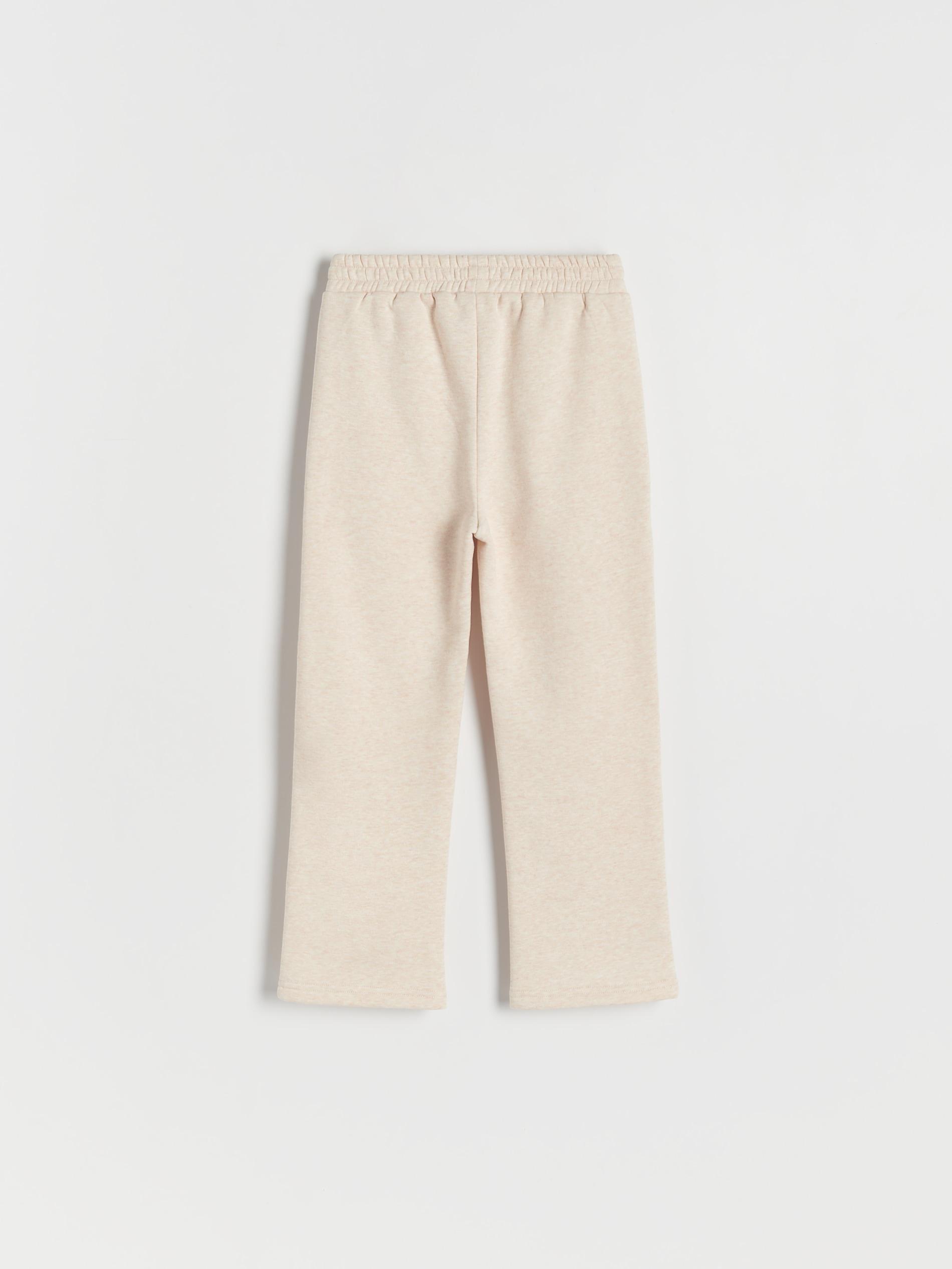 Beige Straight Sweatpants, Kids Girls, , large image number 3
