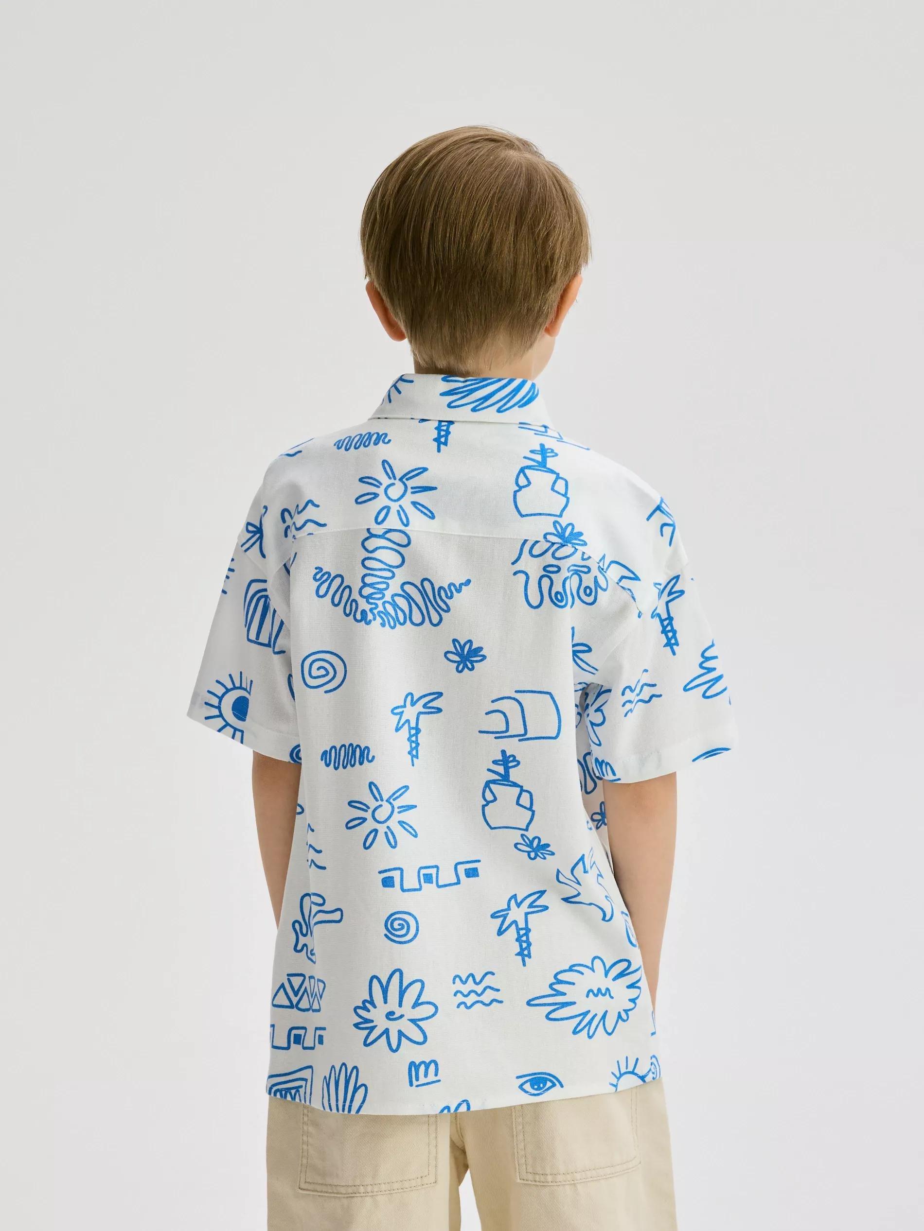 Cream Regular Fit Shirt, Ivory, large image number 4