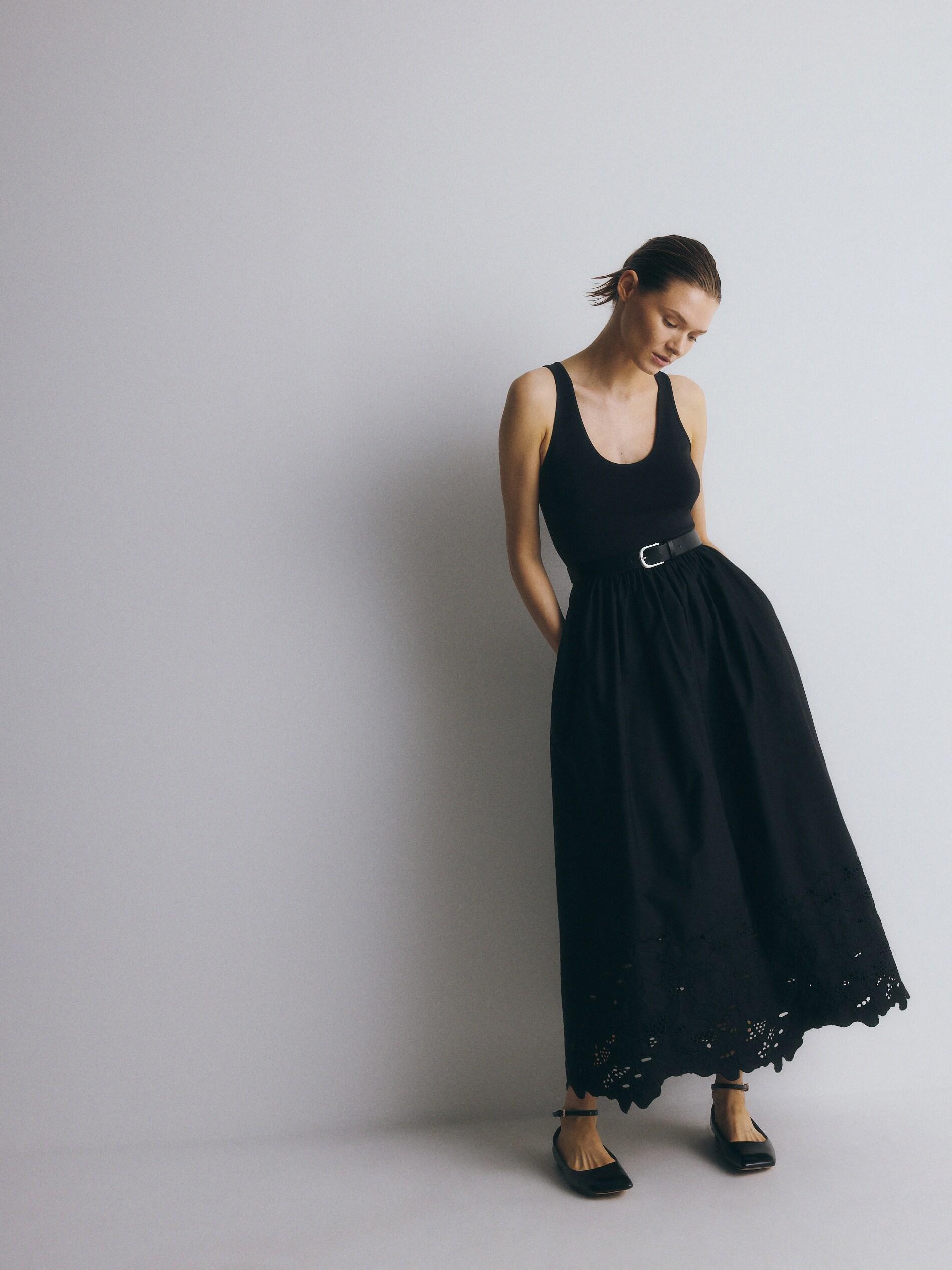 Maxi Dress With Belt, , large image number 0