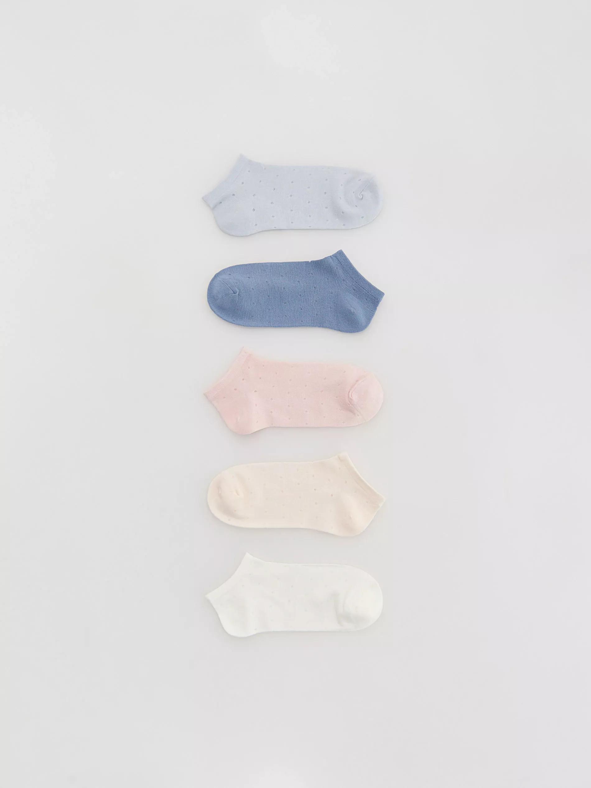 CREAM Short socks 5 pack, Ivory, large image number 0