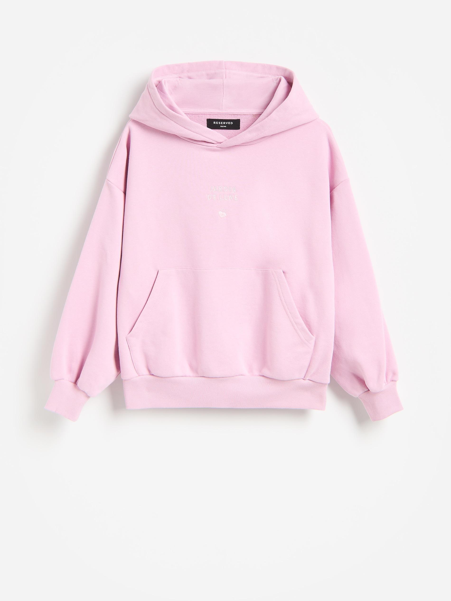 Purple Loose Hoodie, Pink, large image number 0