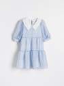 Reserved - Pale Blue Dress With Collar