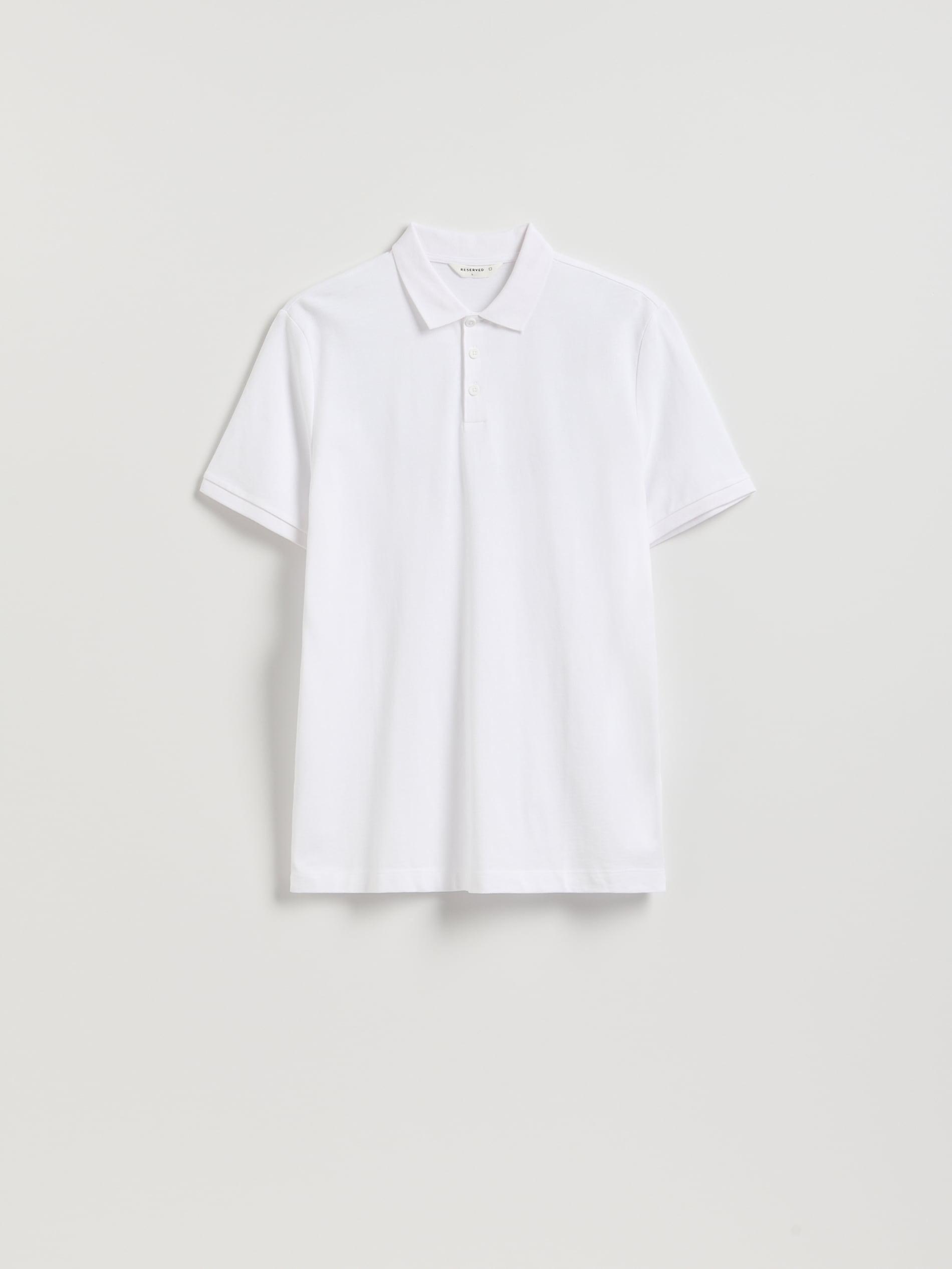 White Regular Fit Polo Shirt, White, large image number 3