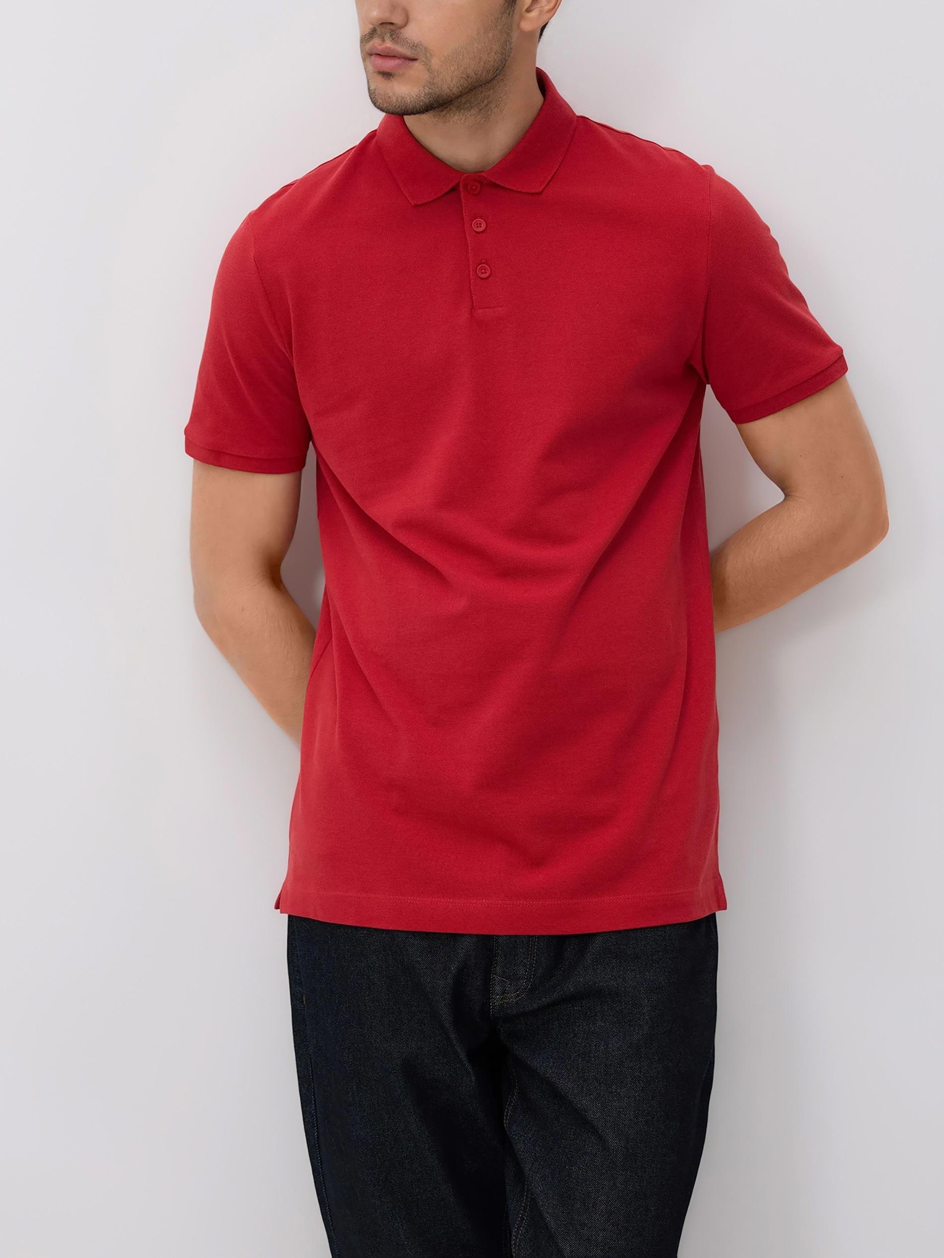 Red Regular Fit Polo Shirt, Red, large image number 0