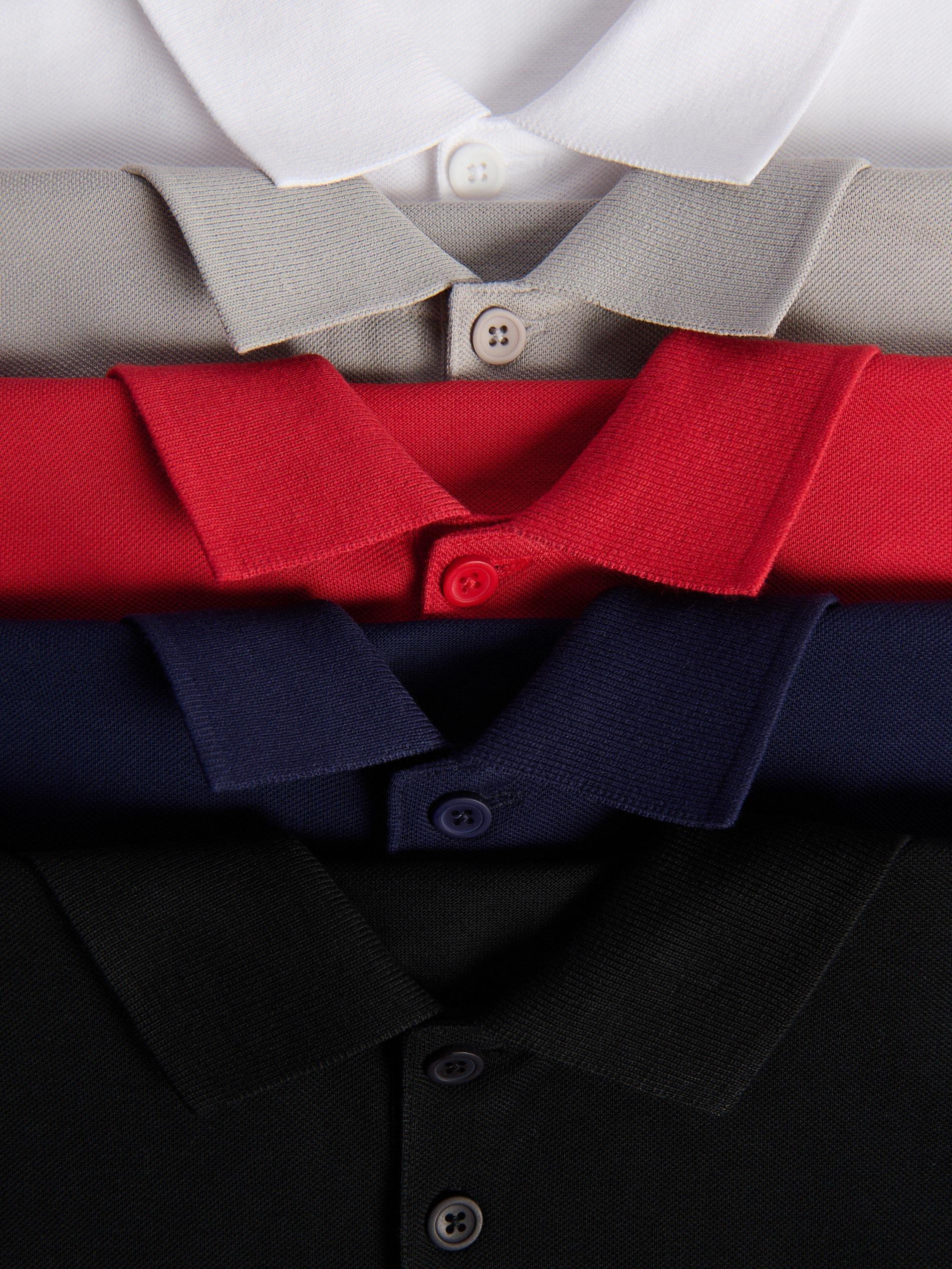 Red Regular Fit Polo Shirt, Red, large image number 4