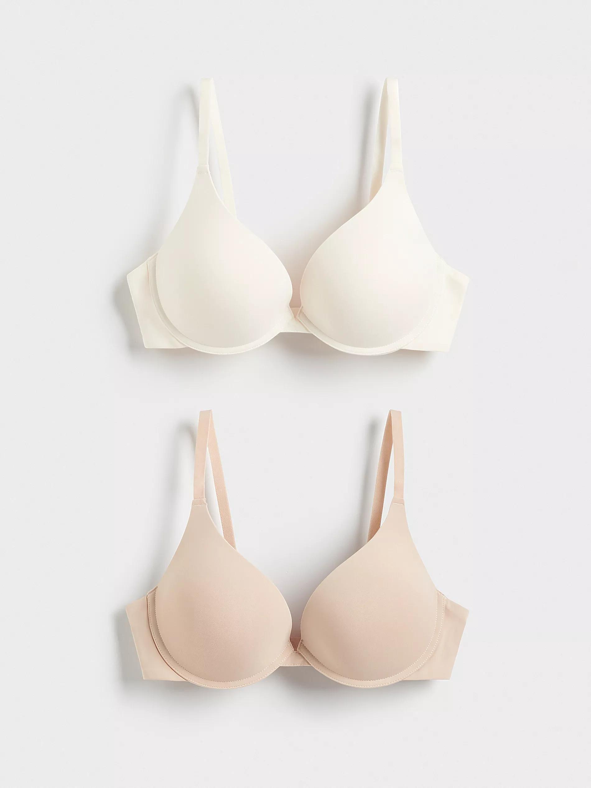 Cream Push-Up Bra, 2 Pack, , large image number 1