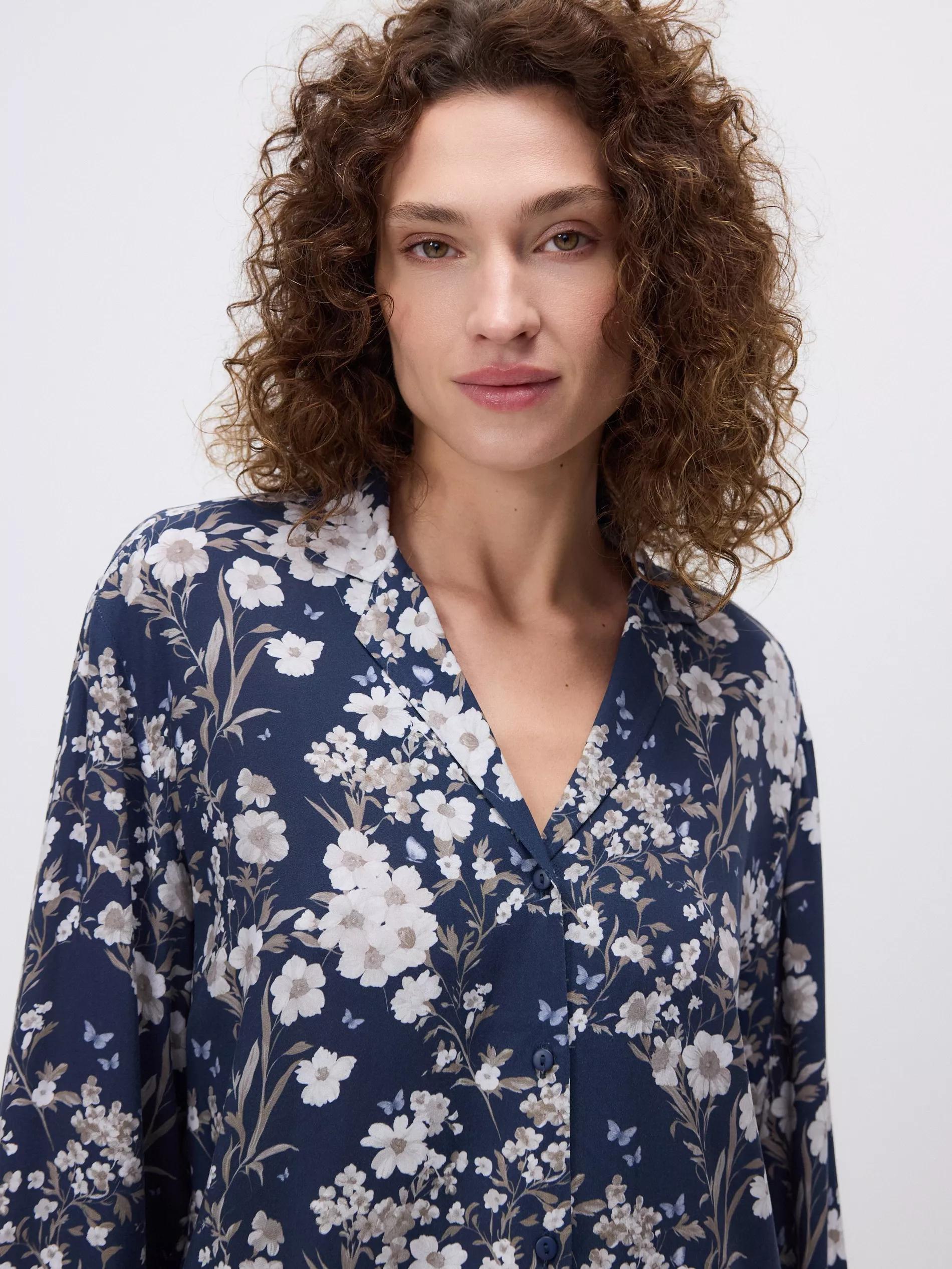 NAVY Two piece viscose pyjama set, , large image number 2