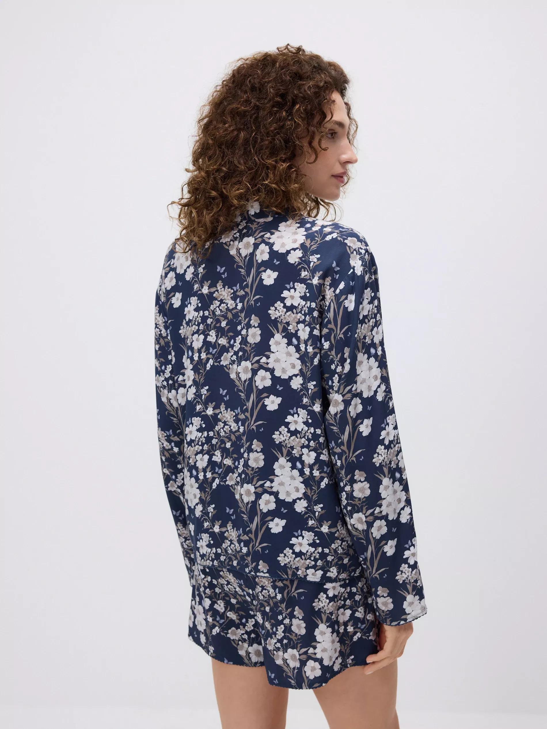 NAVY Two piece viscose pyjama set, , large image number 3