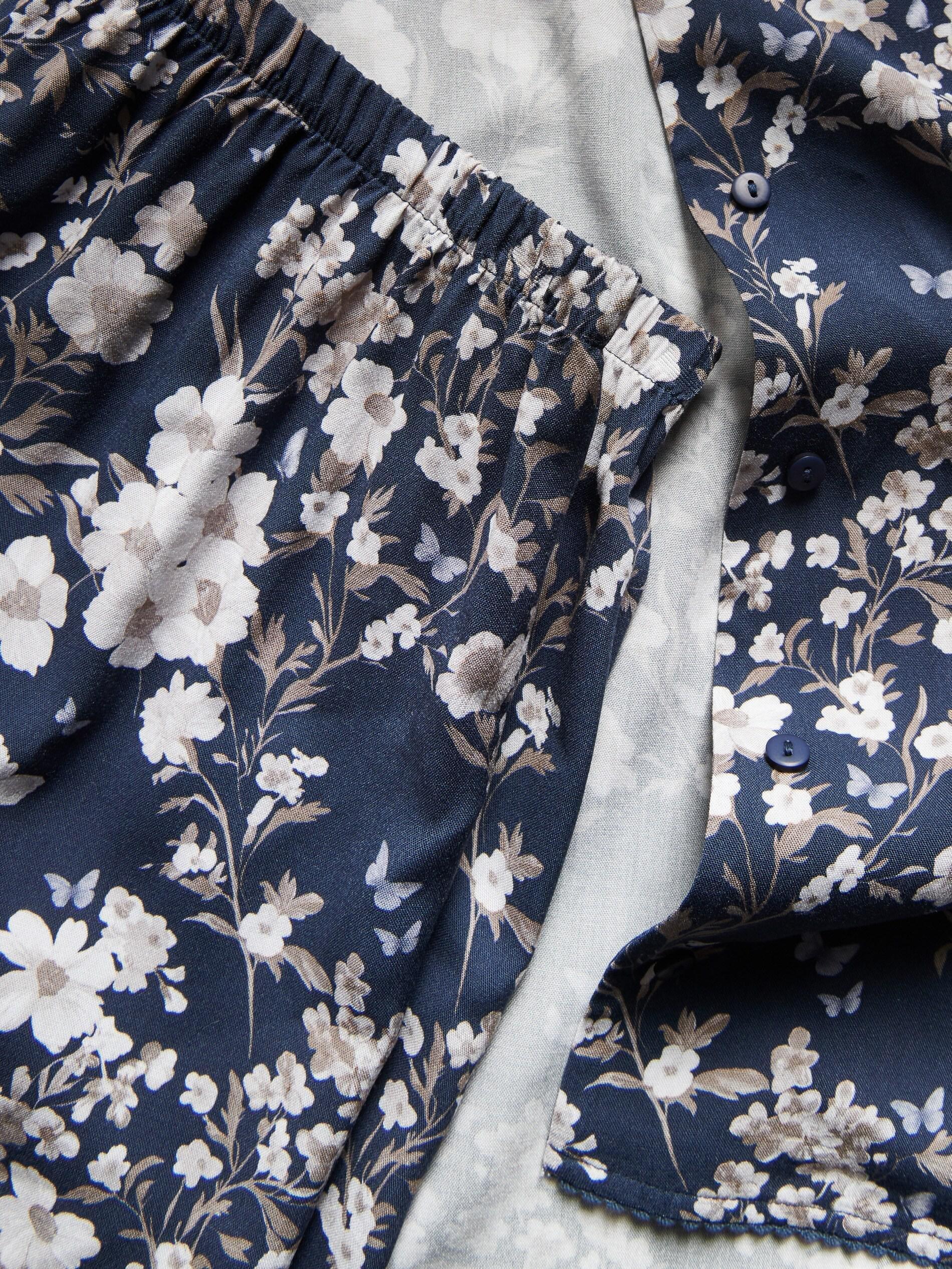 NAVY Two piece viscose pyjama set, Navy, large image number 5