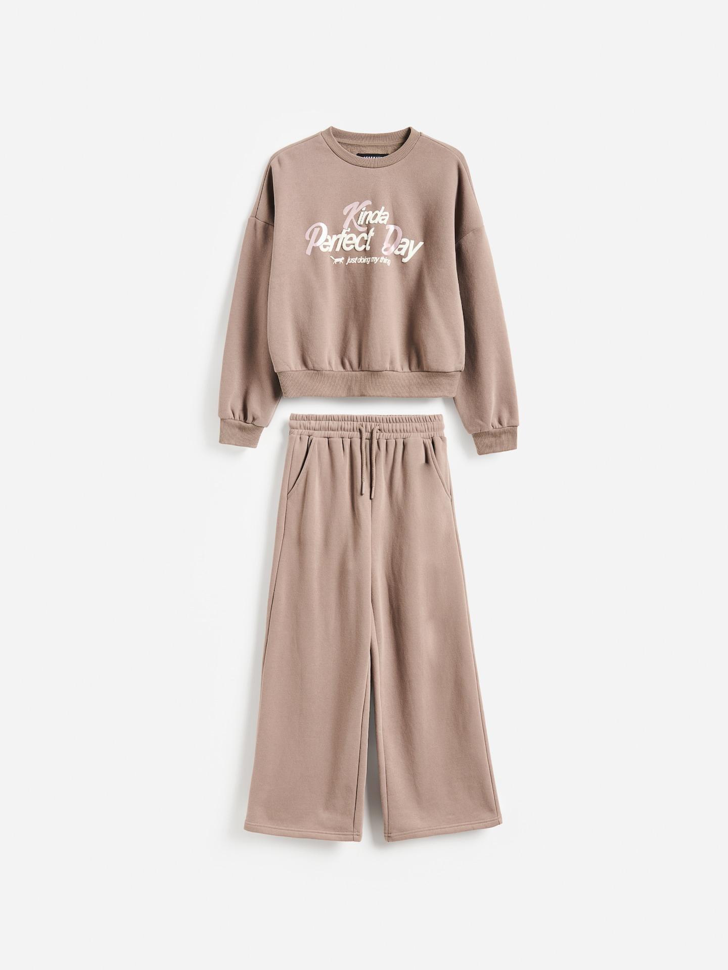 Beige Warm-Lined Set, Beige, medium