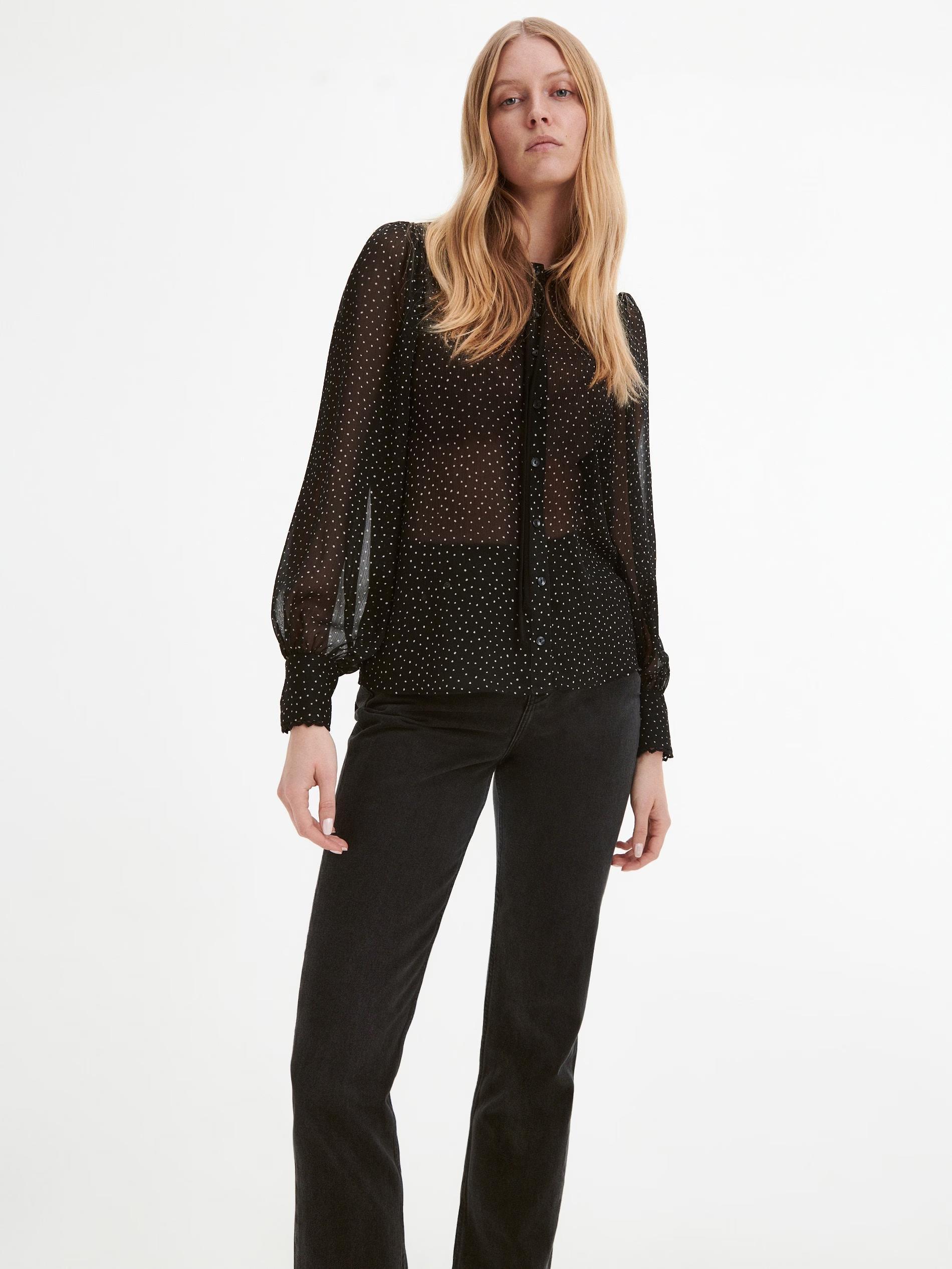 Black Polka Dot Shirt, , large image number 0
