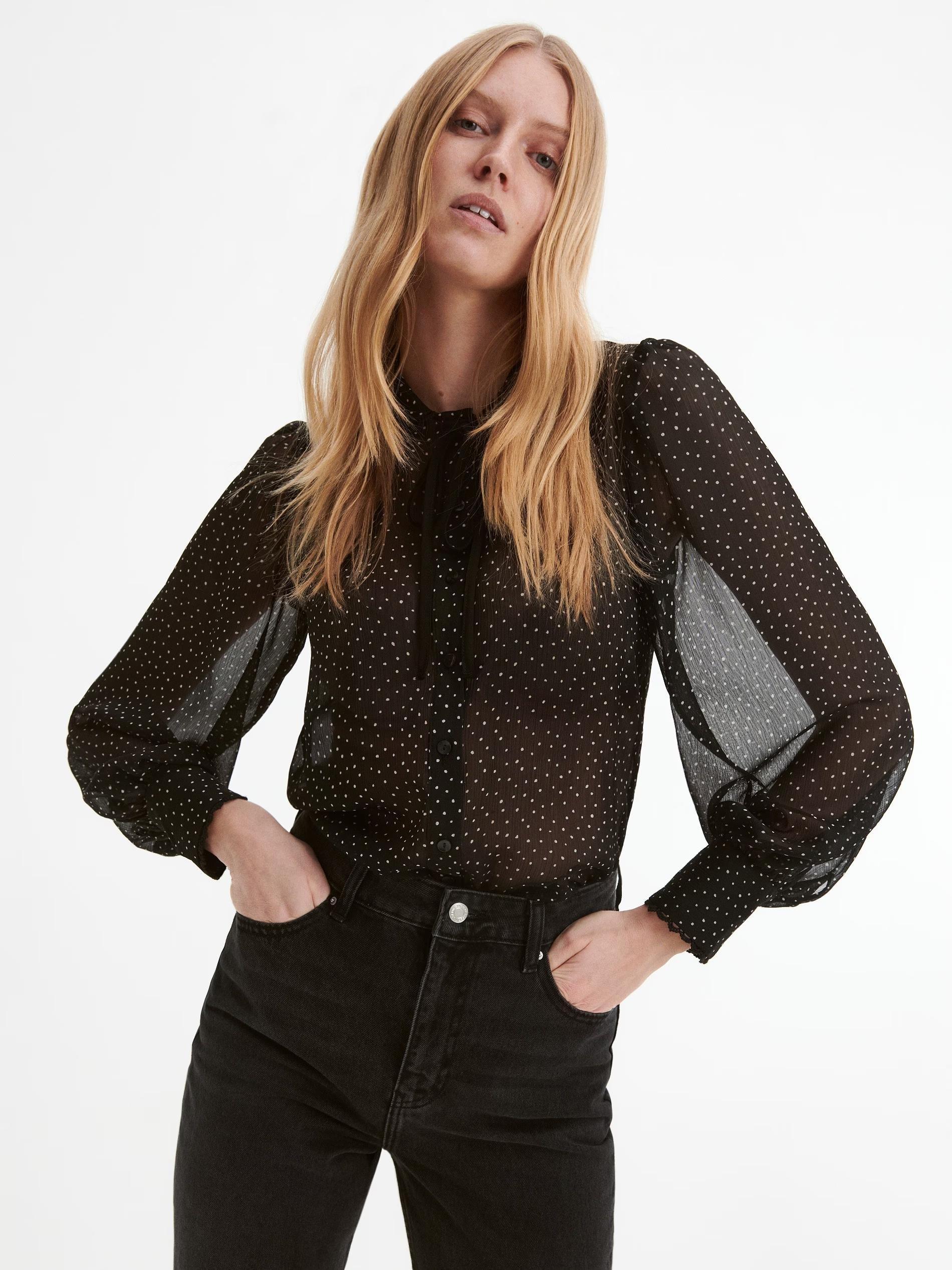 Black Polka Dot Shirt, , large image number 3