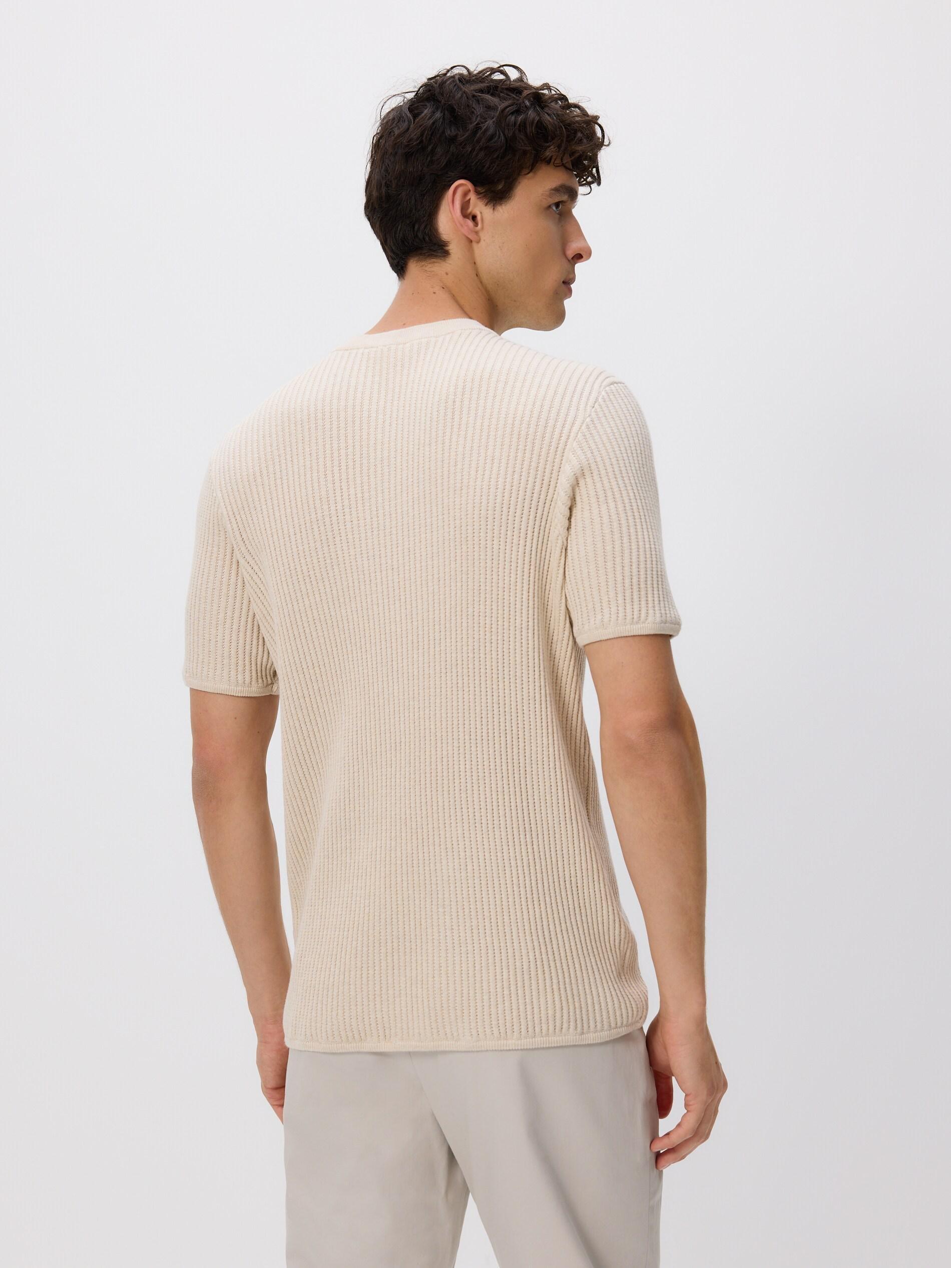 BEIGE Short-sleeved sweater, Beige, large image number 3