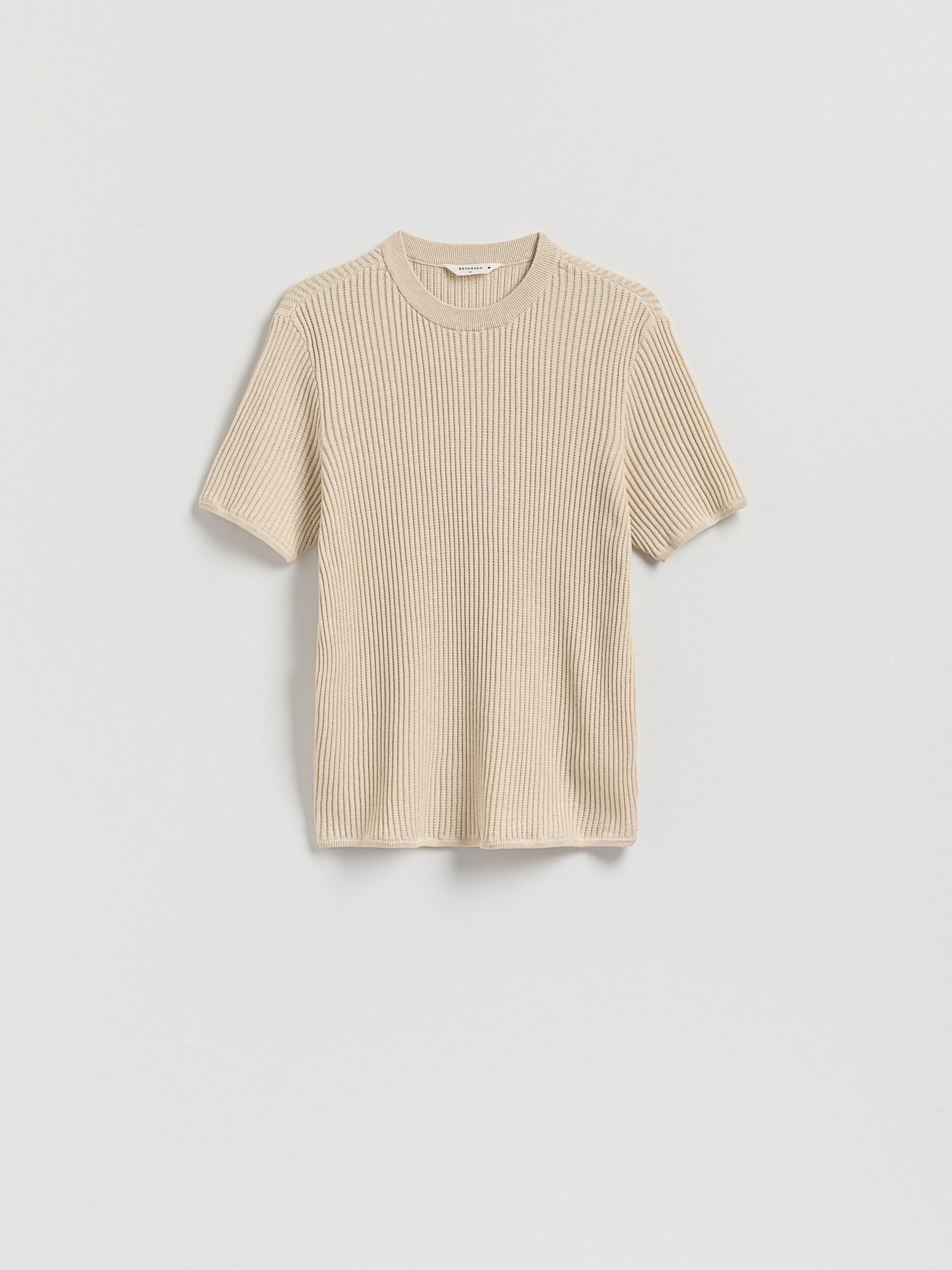 BEIGE Short-sleeved sweater, Beige, large image number 4