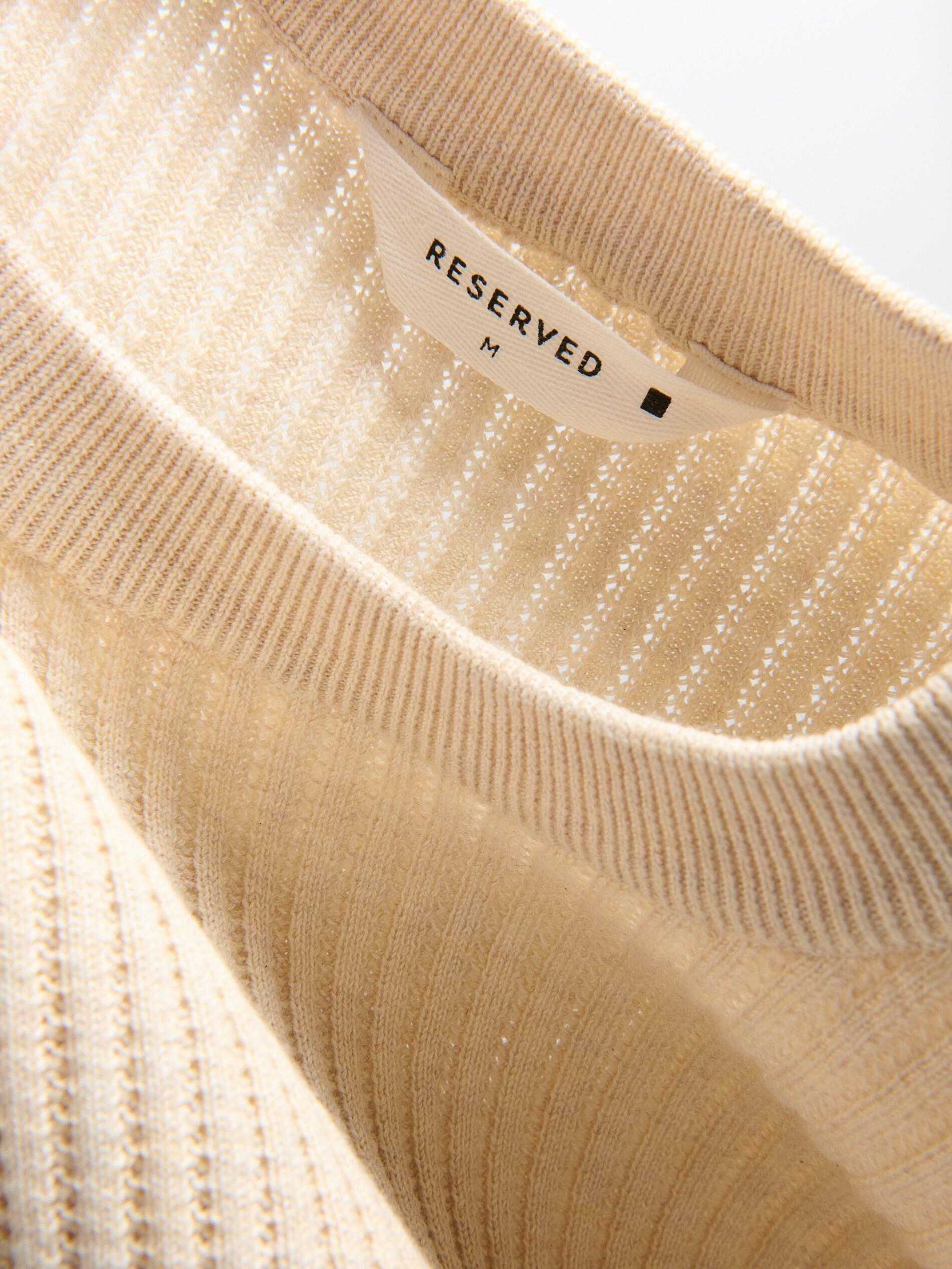 BEIGE Short-sleeved sweater, Beige, large image number 5