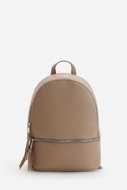 Beige Simple Design Backpack, Women, , large image number 1