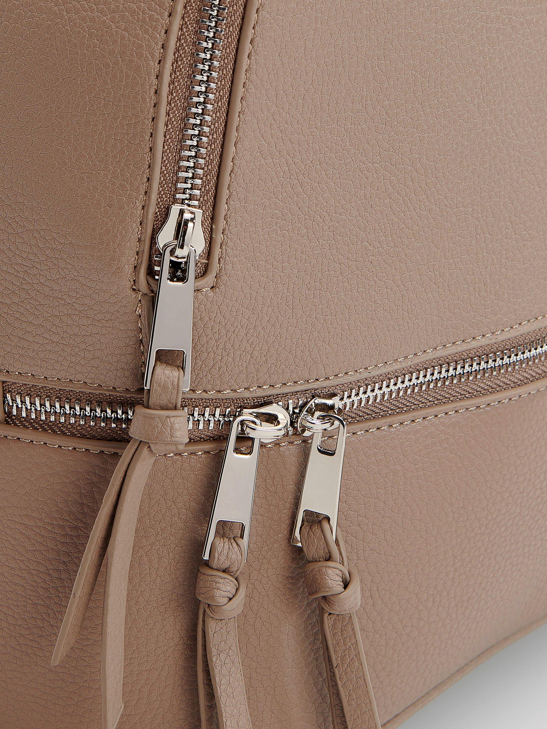 Beige Simple Design Backpack, Women, , large image number 4