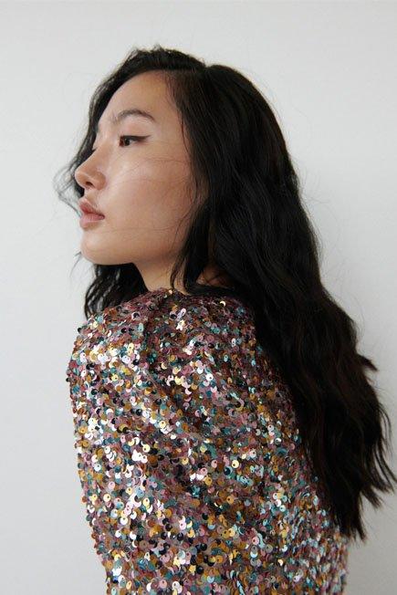 Multicolor sequin dress sale