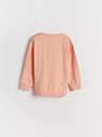 Reserved - Peach Melange Blouse With Application, Kids Boy