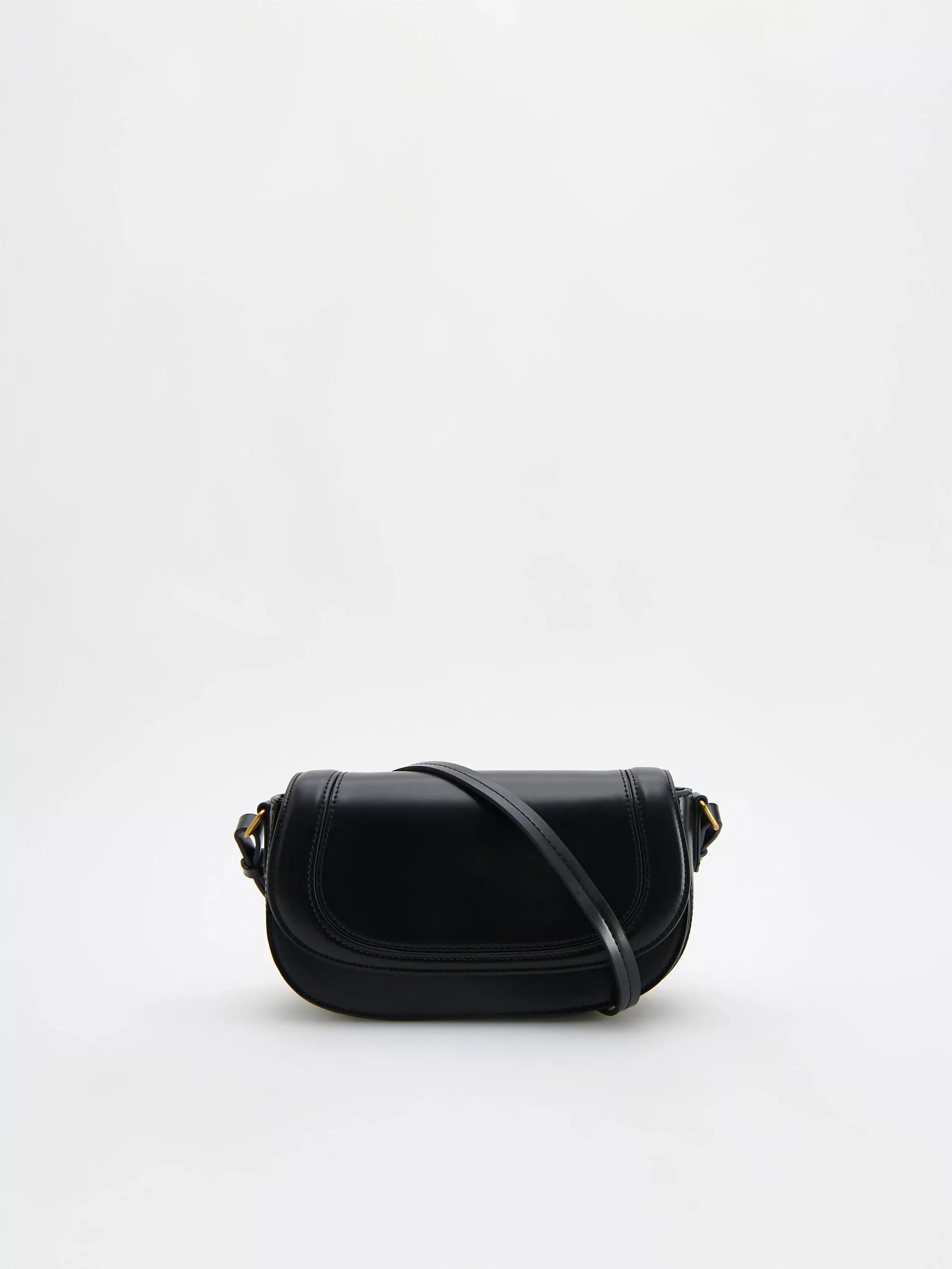 Black Plain Handmade Purse, Black, large image number 1