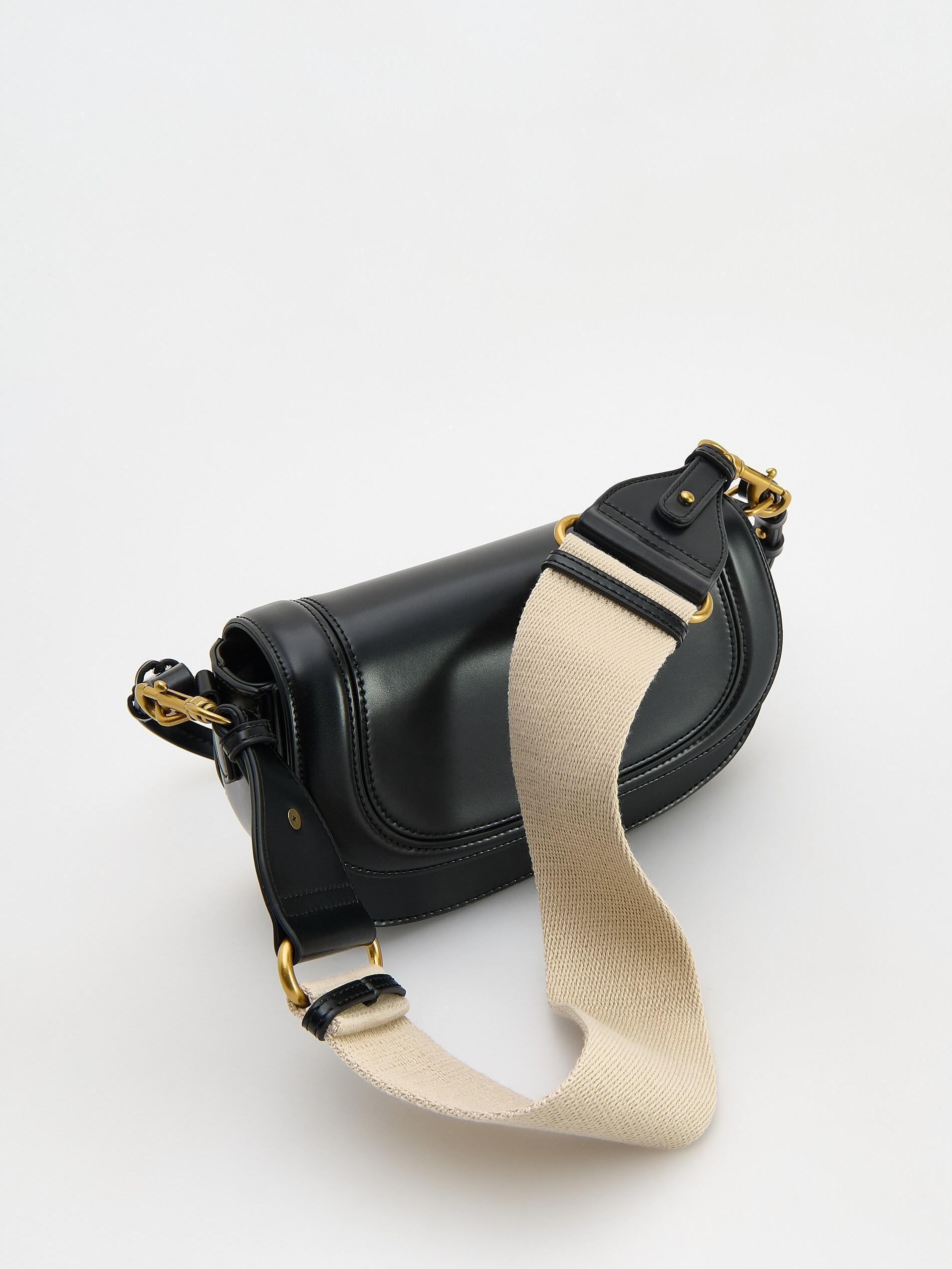 Black Plain Handmade Purse, Black, large image number 2