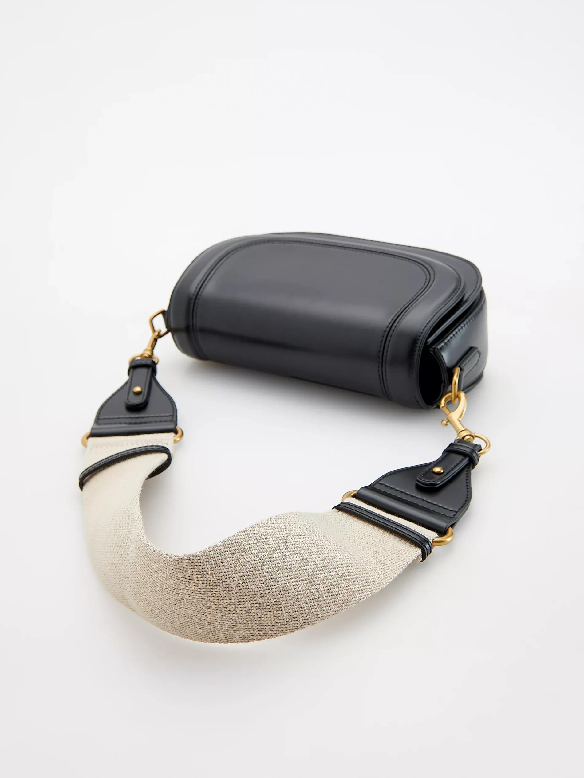 Black Plain Handmade Purse, Black, large image number 5