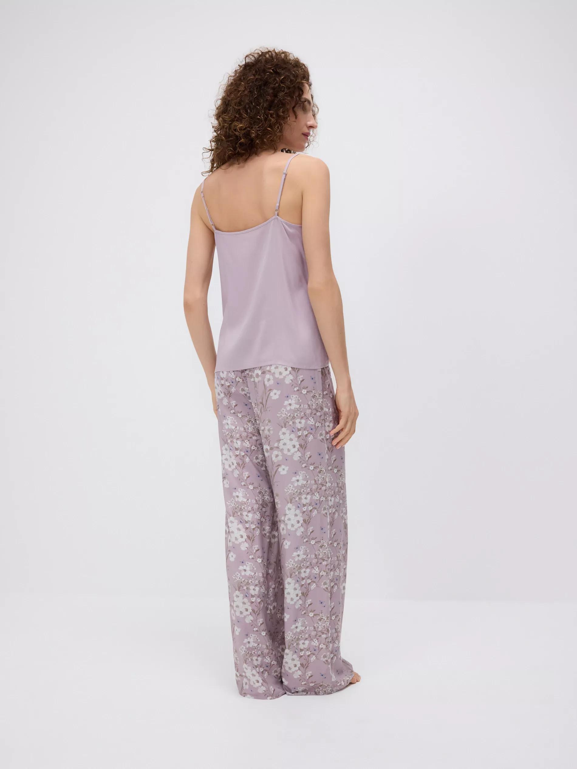 PASTEL PINK Viscose blend two piece pyjama set, , large image number 4