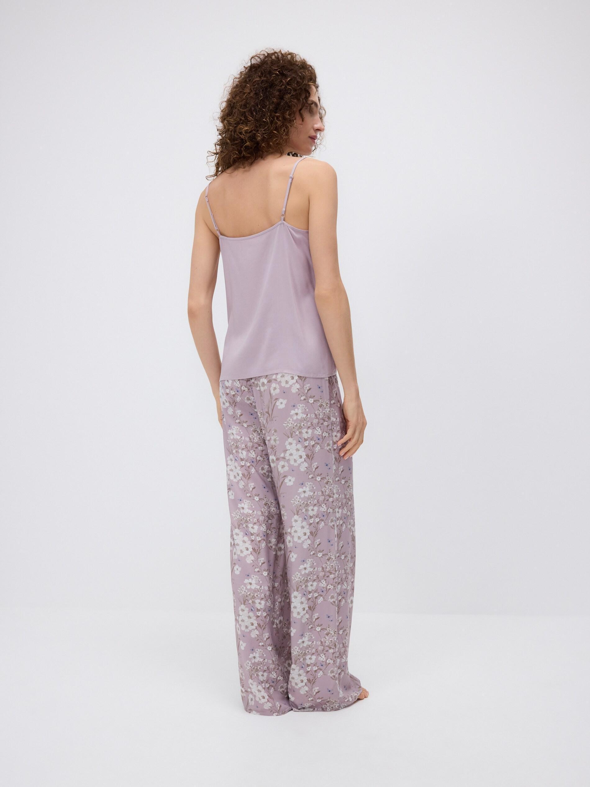 PASTEL PINK Two piece viscose pyjama set, Pink, large image number 4