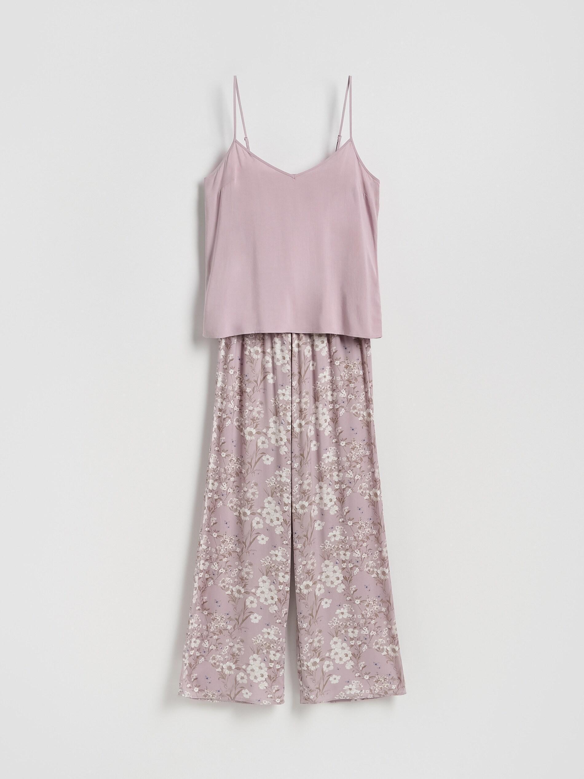 PASTEL PINK Two piece viscose pyjama set, Pink, large image number 5