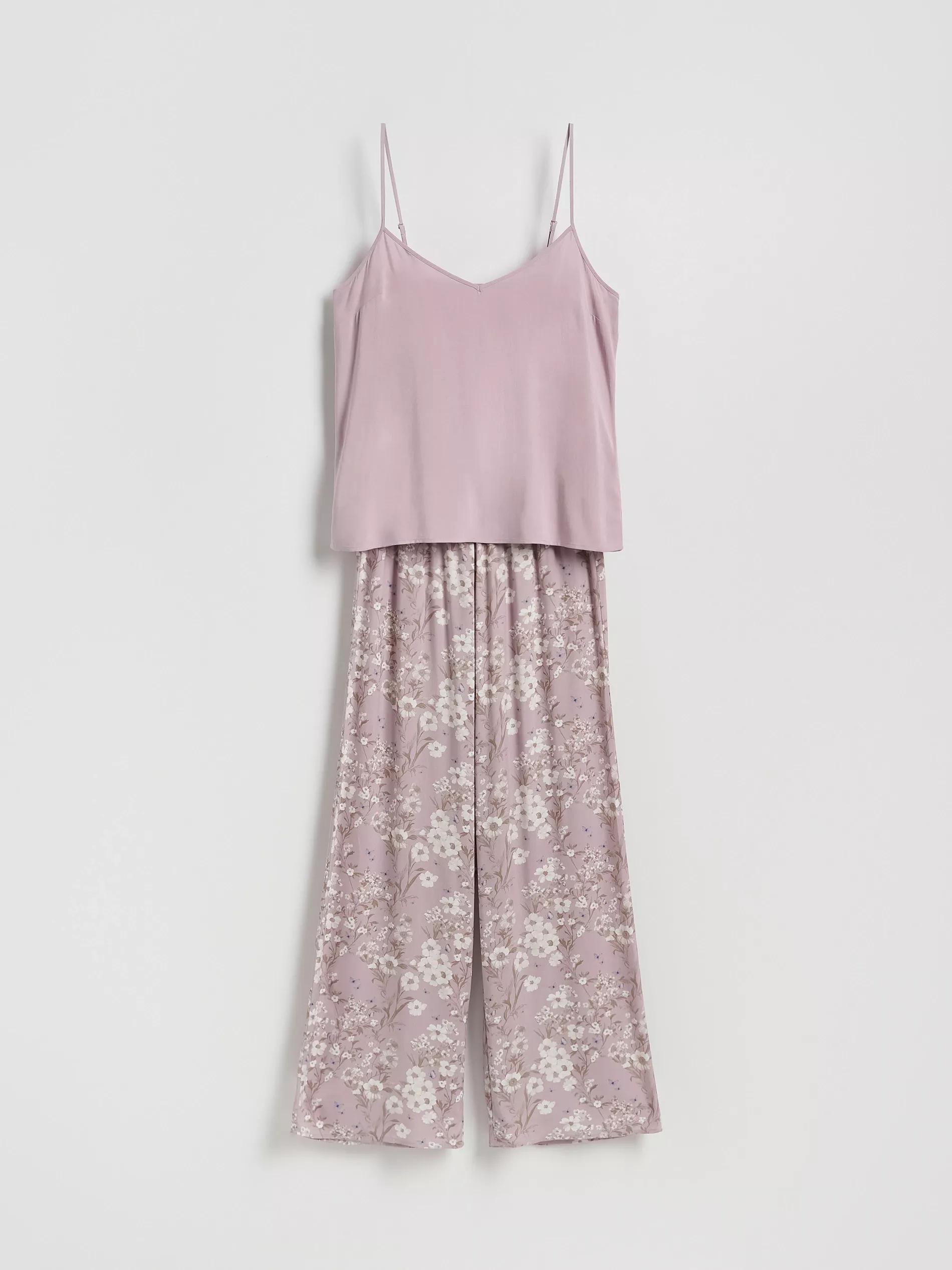 PASTEL PINK Viscose blend two piece pyjama set, , large image number 5